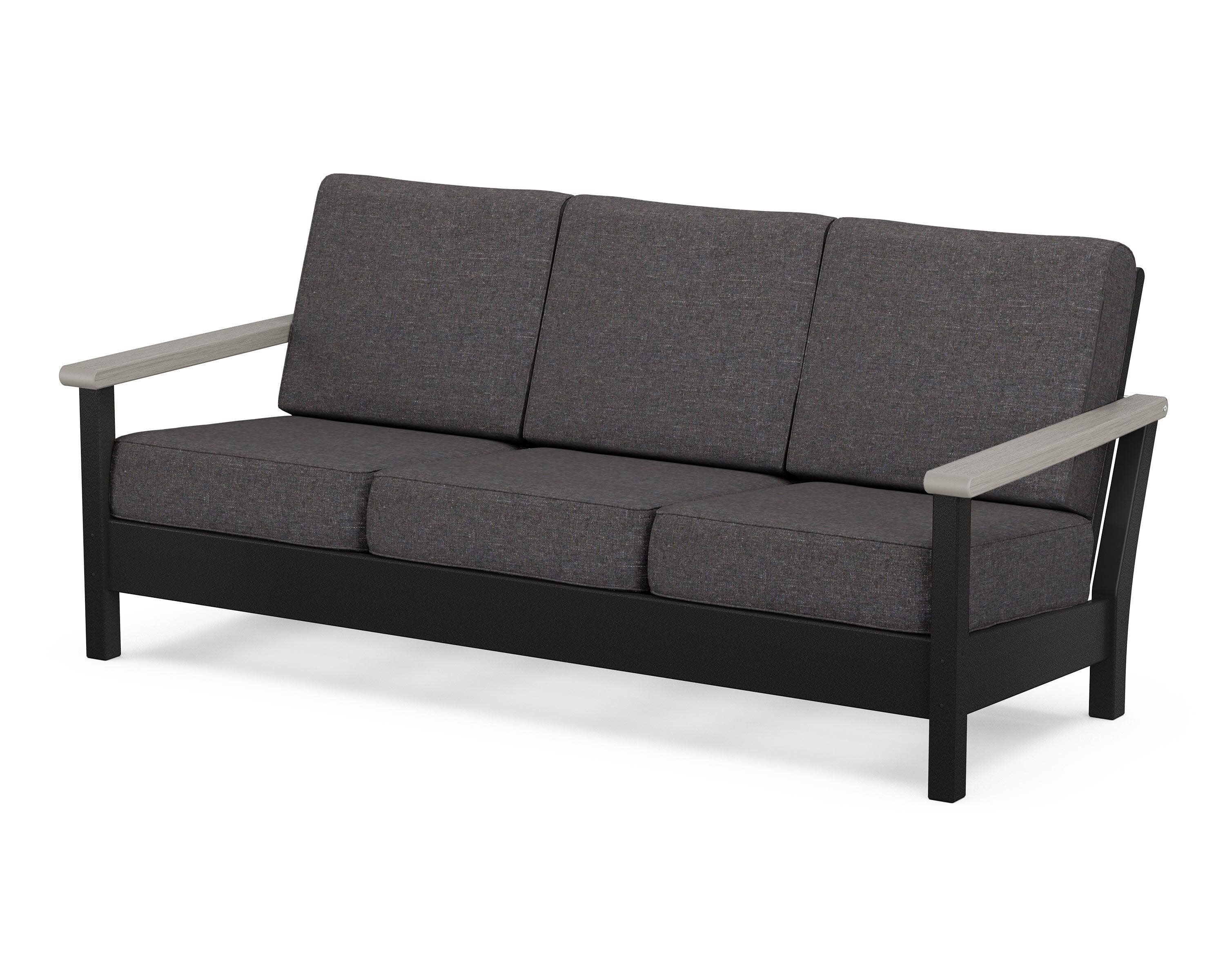 Harbour Deep Seating Sofa in Black / Driftwood / Ash Charcoal