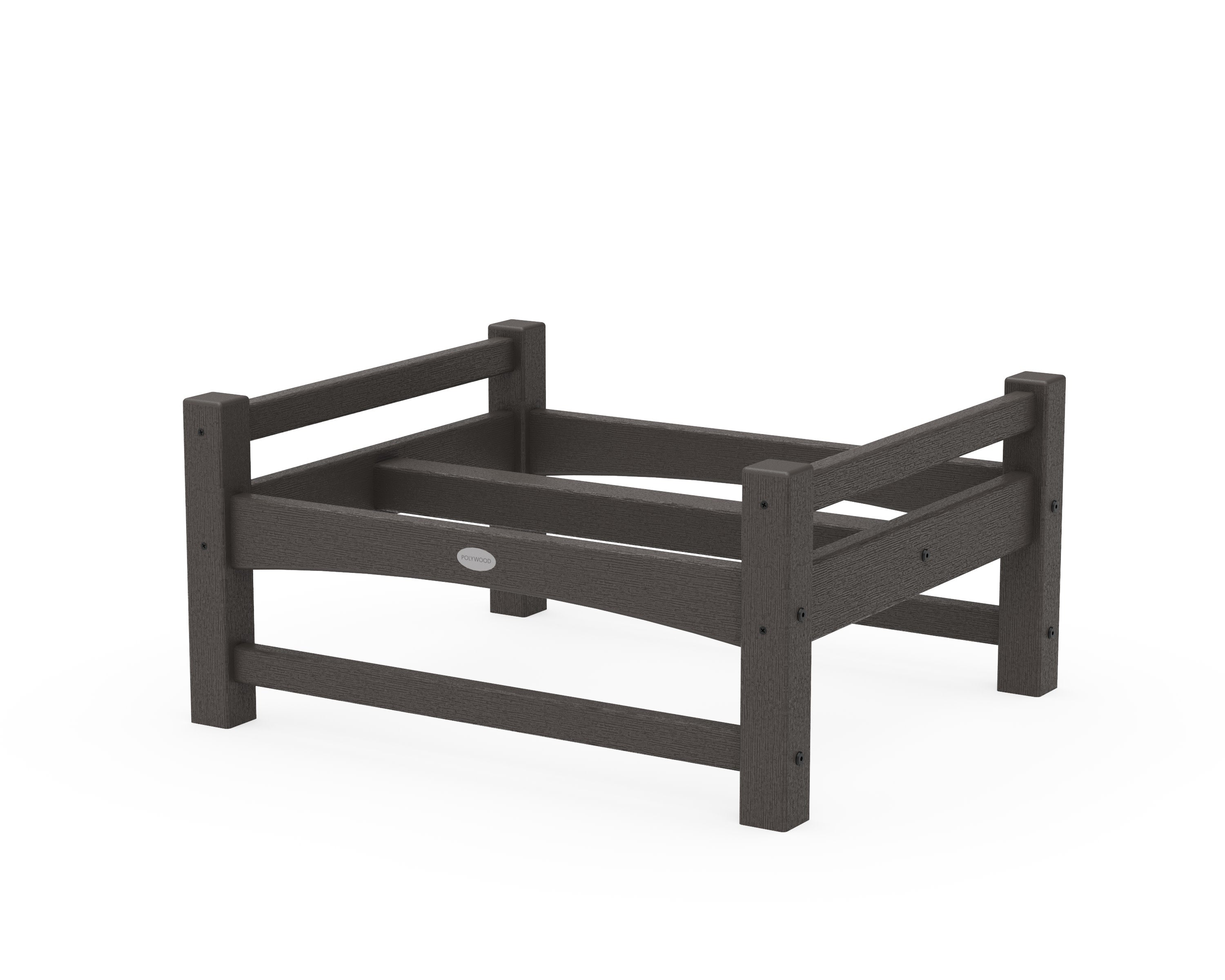 Club Ottoman Frame in Vintage Coffee