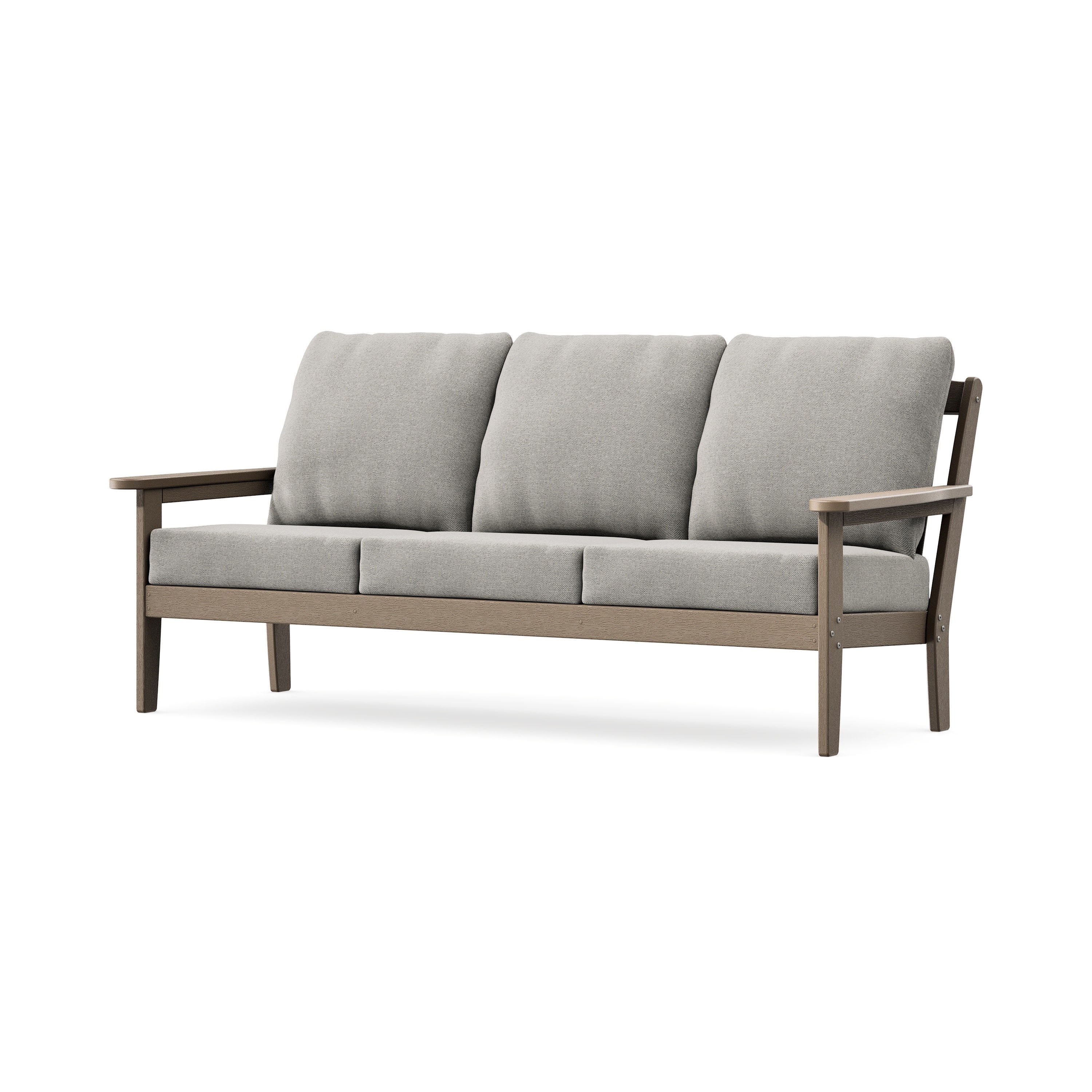 Cottage Deep Seating Sofa in Vintage Sahara / Weathered Tweed