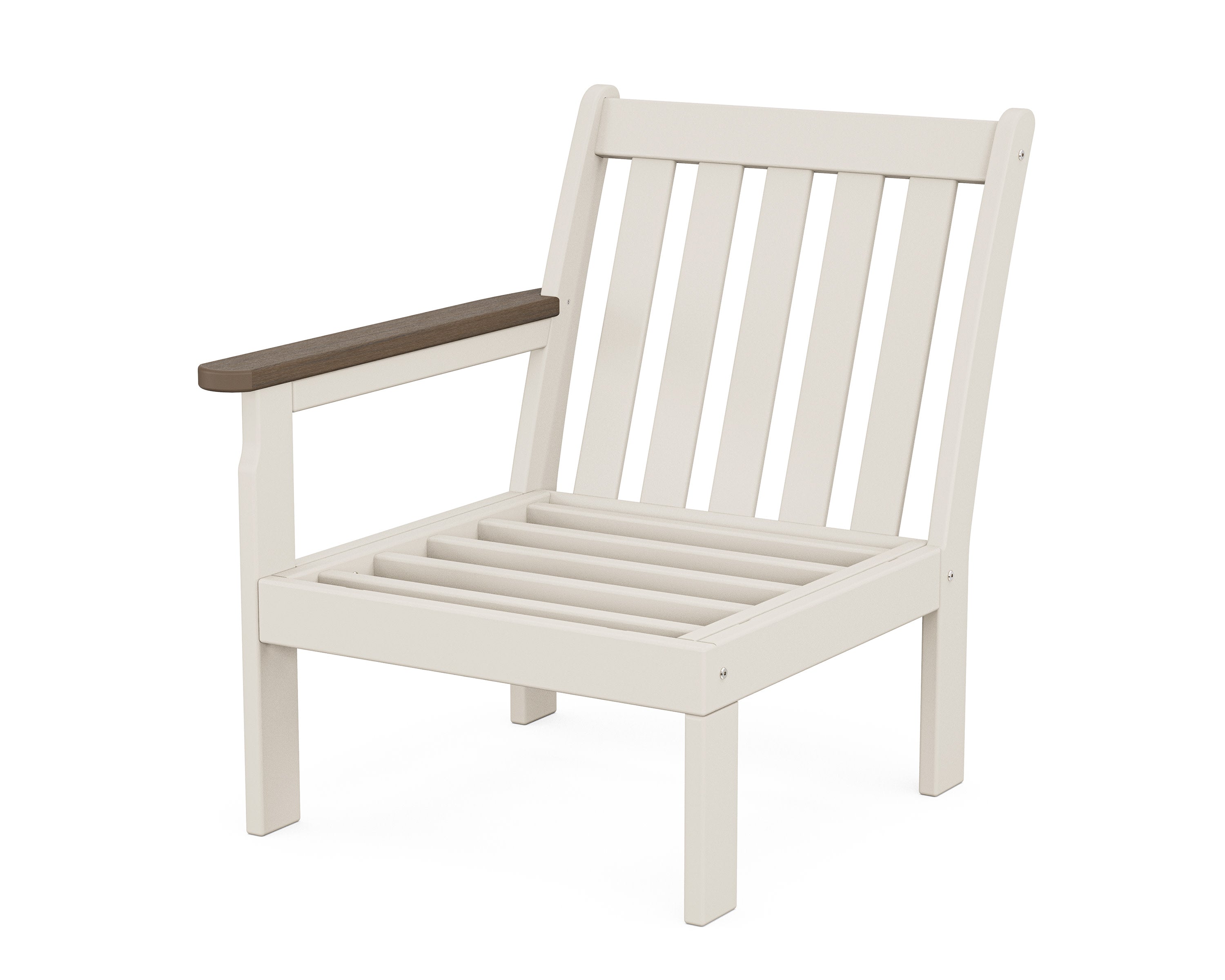 Vineyard Modular Left Arm Chair Frame in Sand / Kona