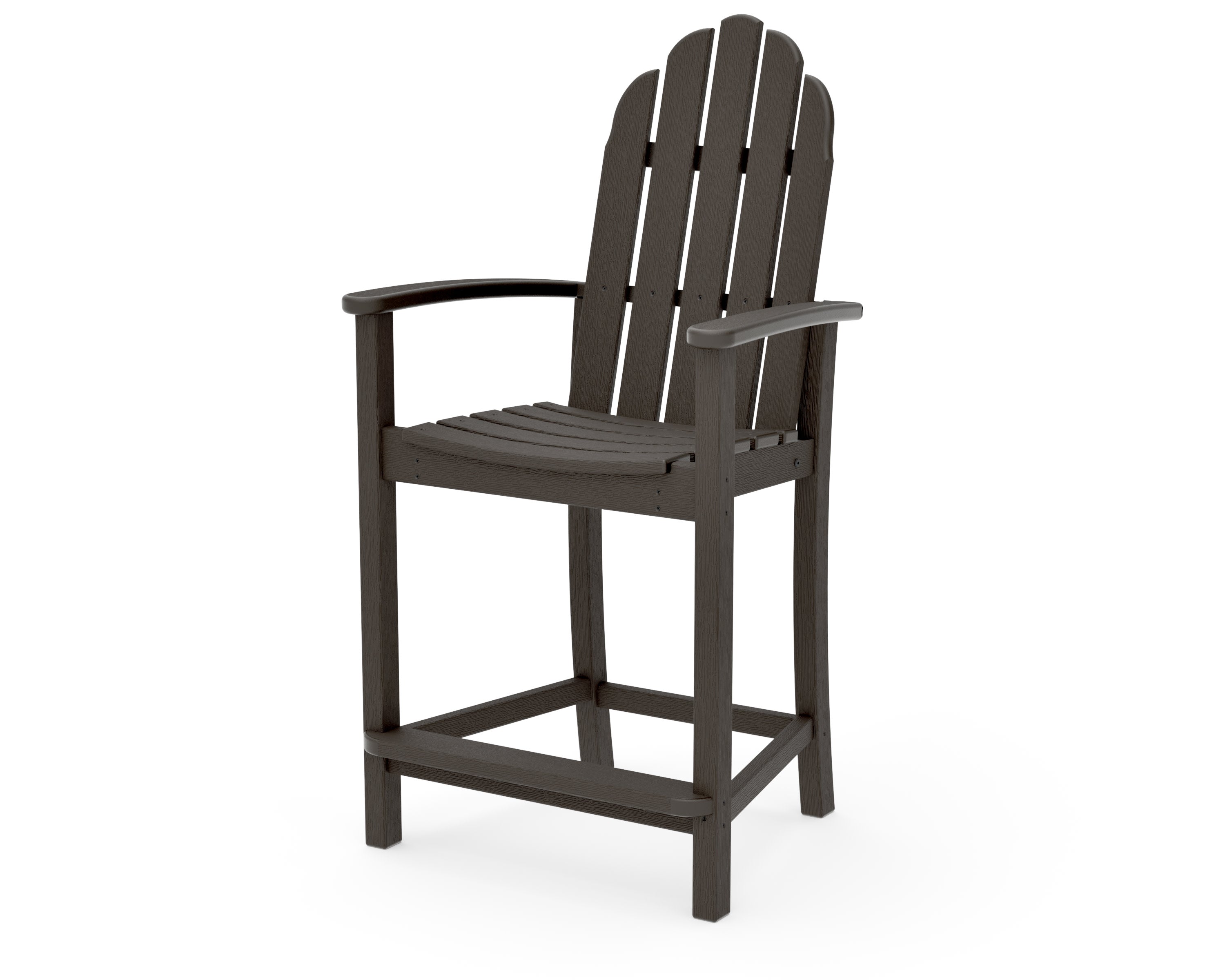 Classic Adirondack Counter Chair in Vintage Coffee