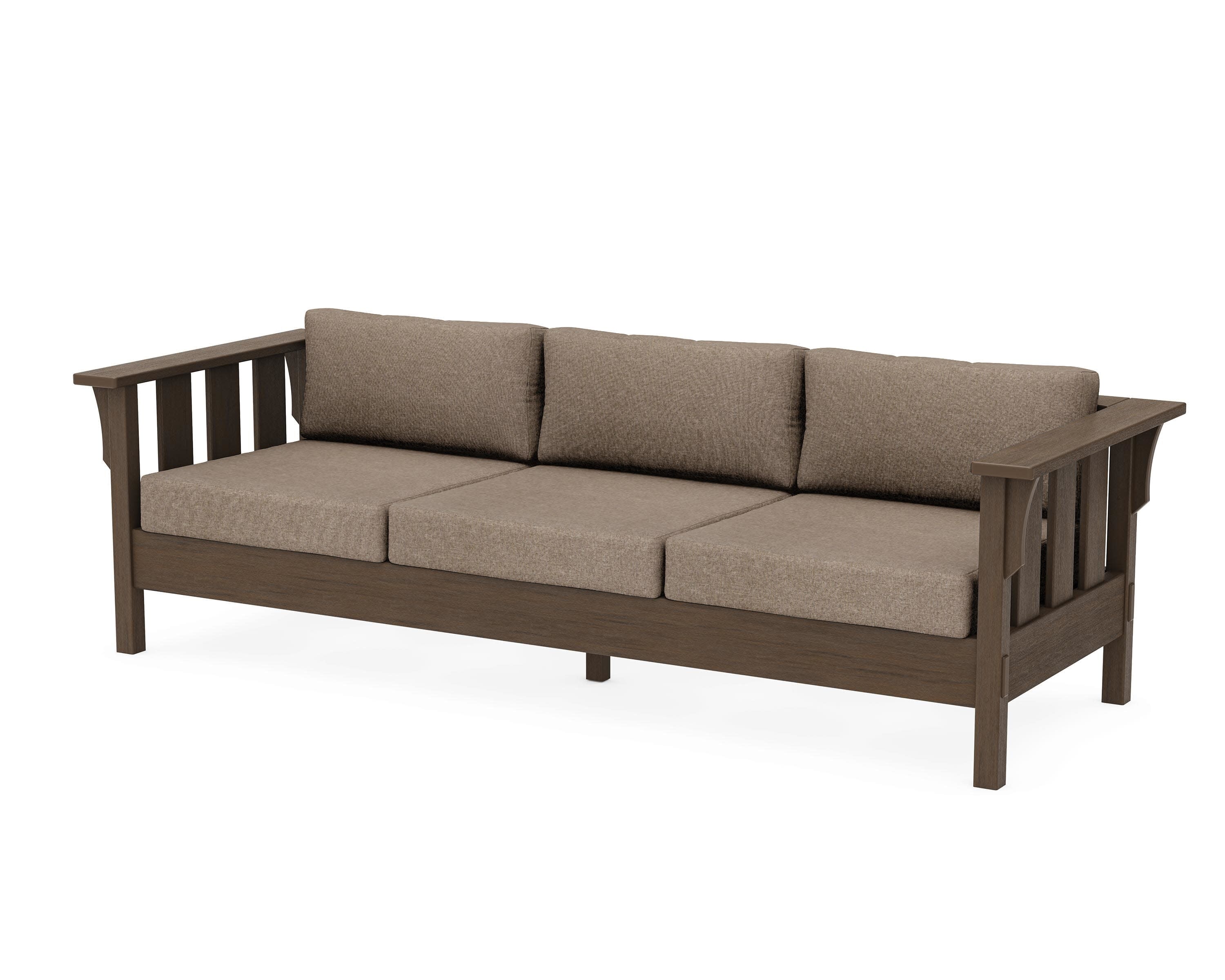 Acadia Deep Seating Sofa in Kona / Spiced Burlap