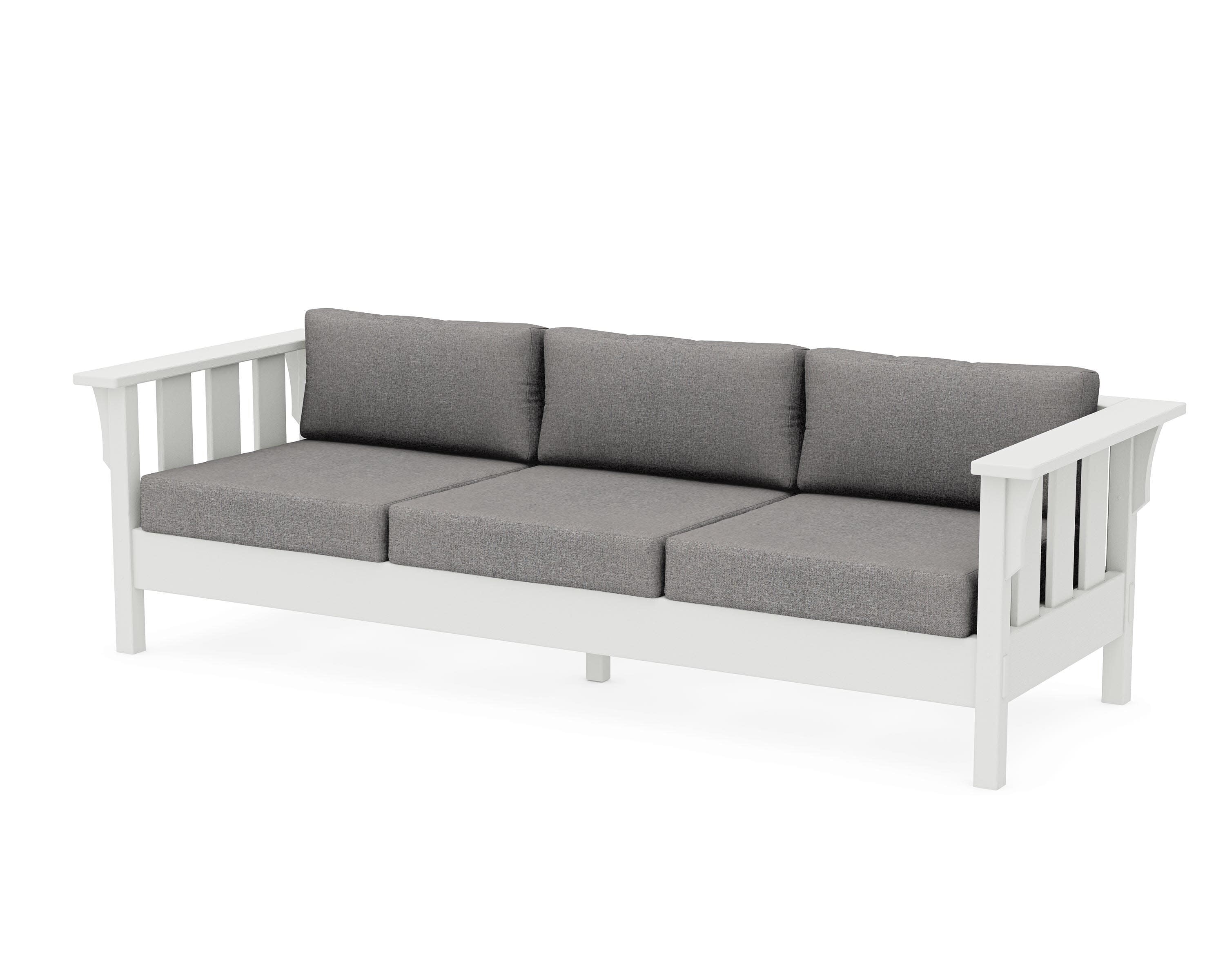 Acadia Deep Seating Sofa in Vintage White / Grey Mist