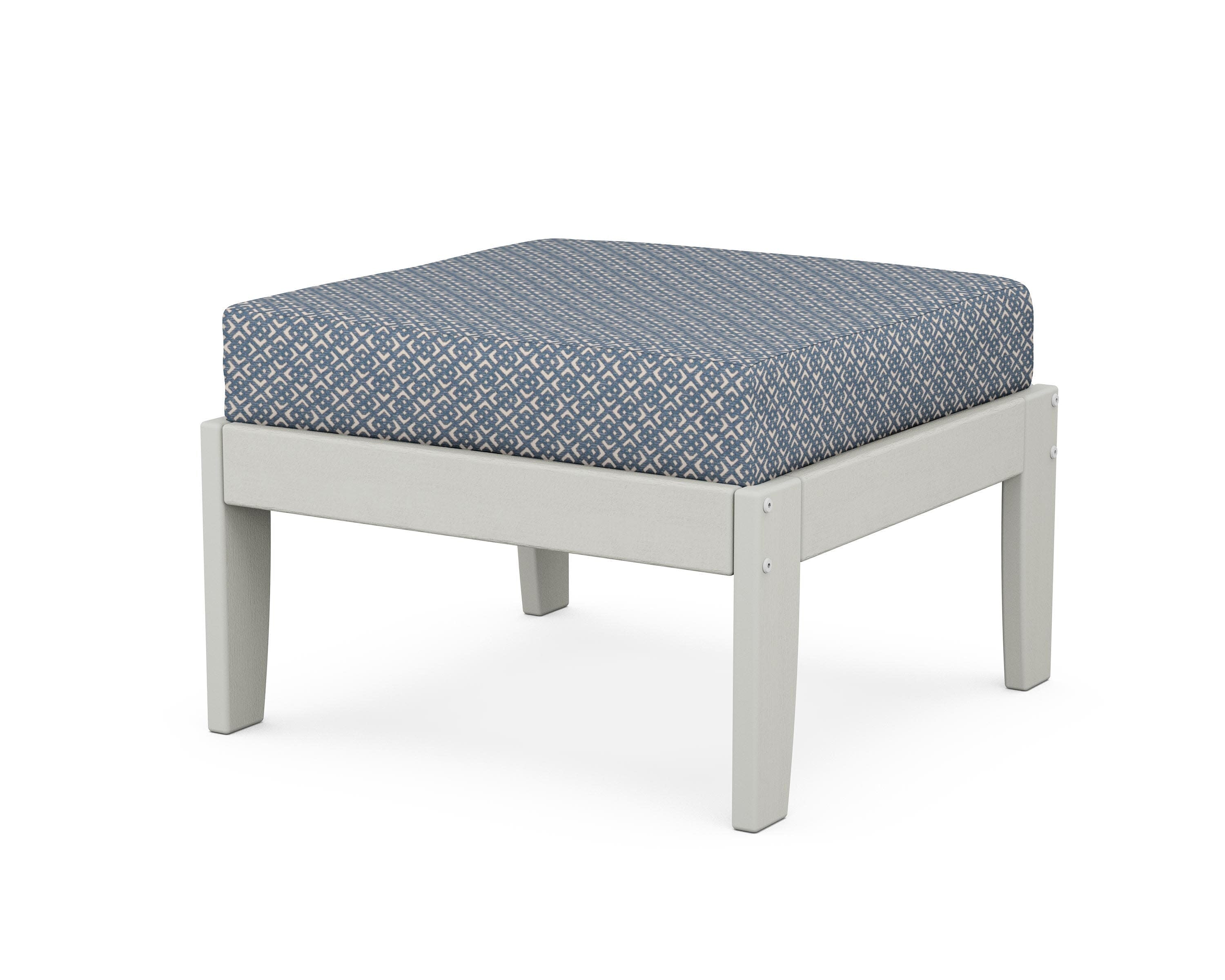 Modular Ottoman - Classic in Vintage White / Hopscotch