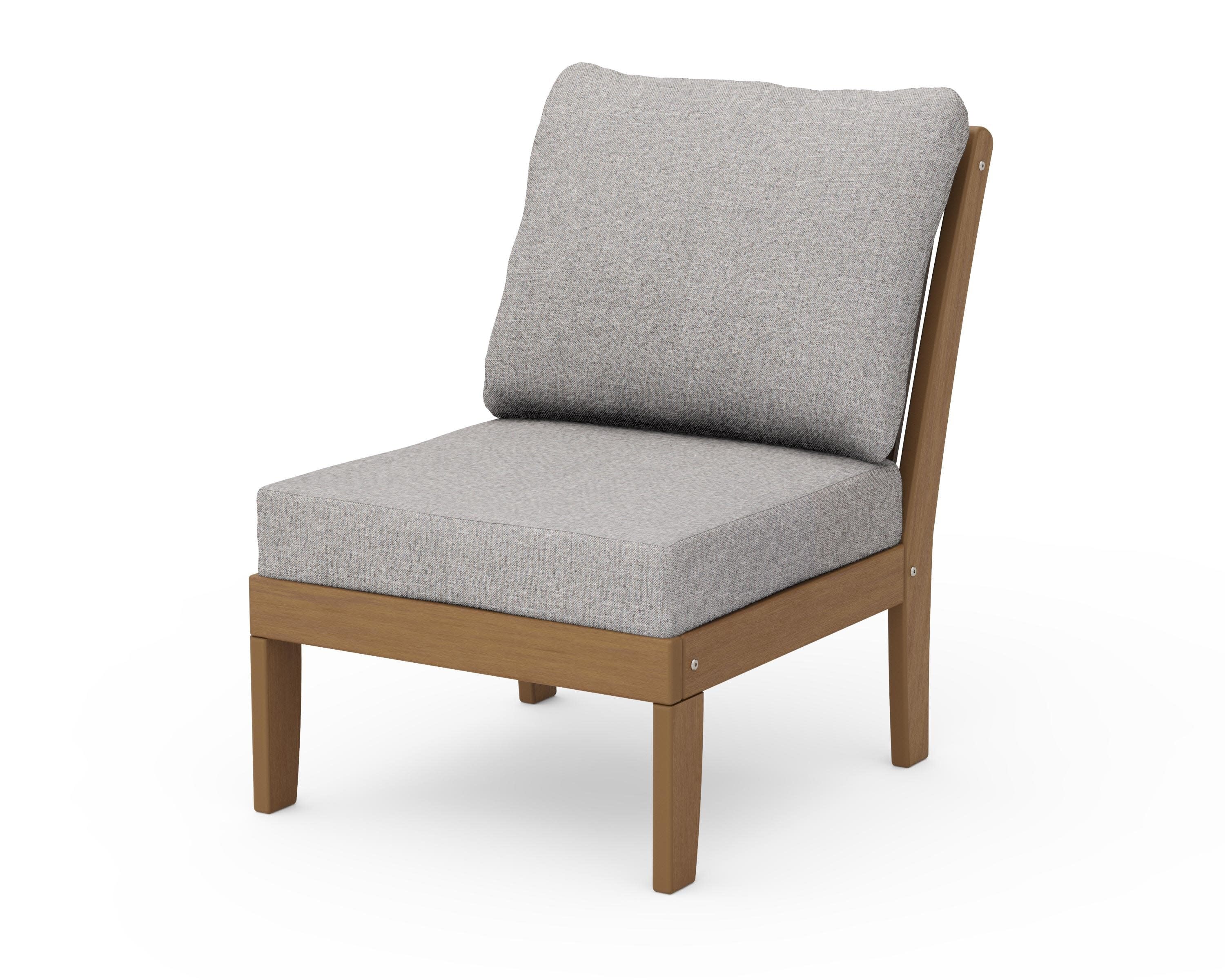 Braxton Modular Armless Chair in Natural / Grey Mist
