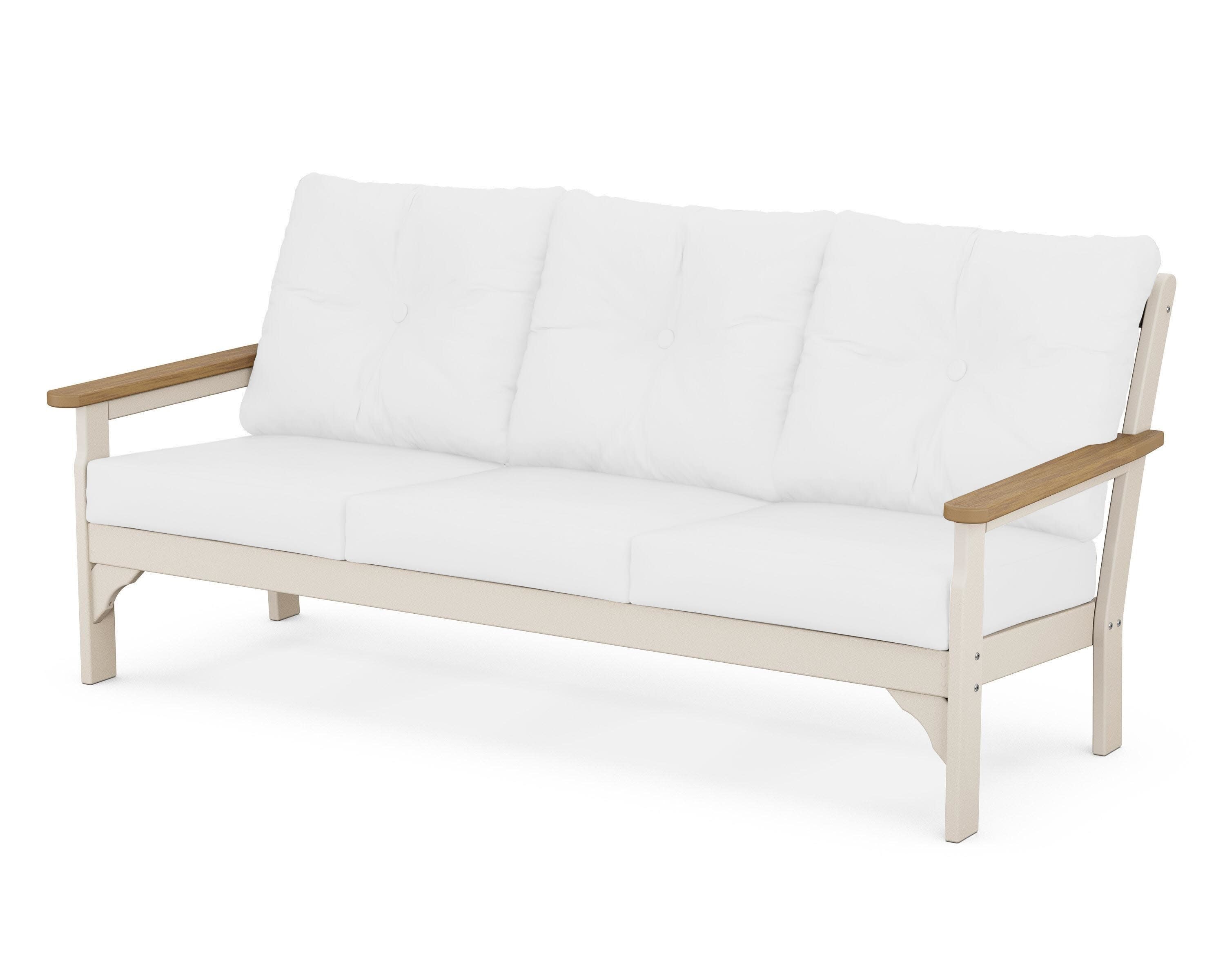 Vineyard Deep Seating Sofa in Sand / Natural / Natural