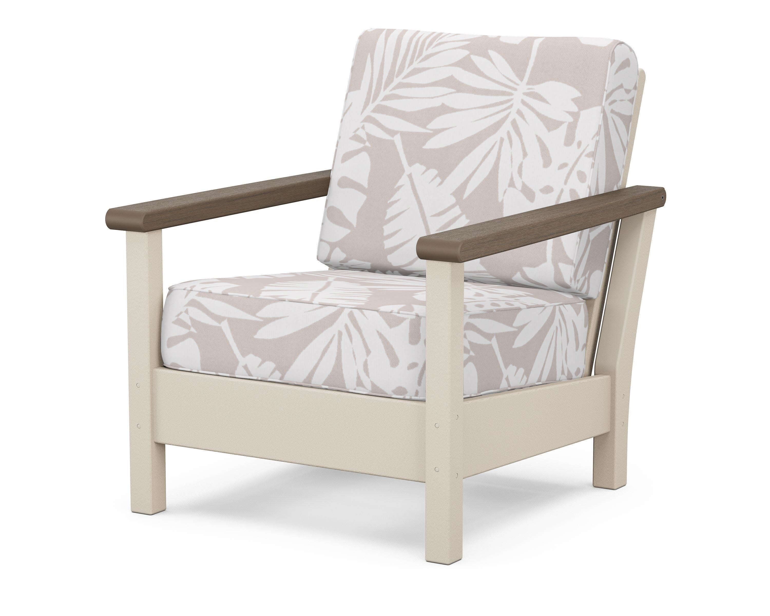Harbour Deep Seating Chair in Sand / Kona / Leaf Dune Burlap