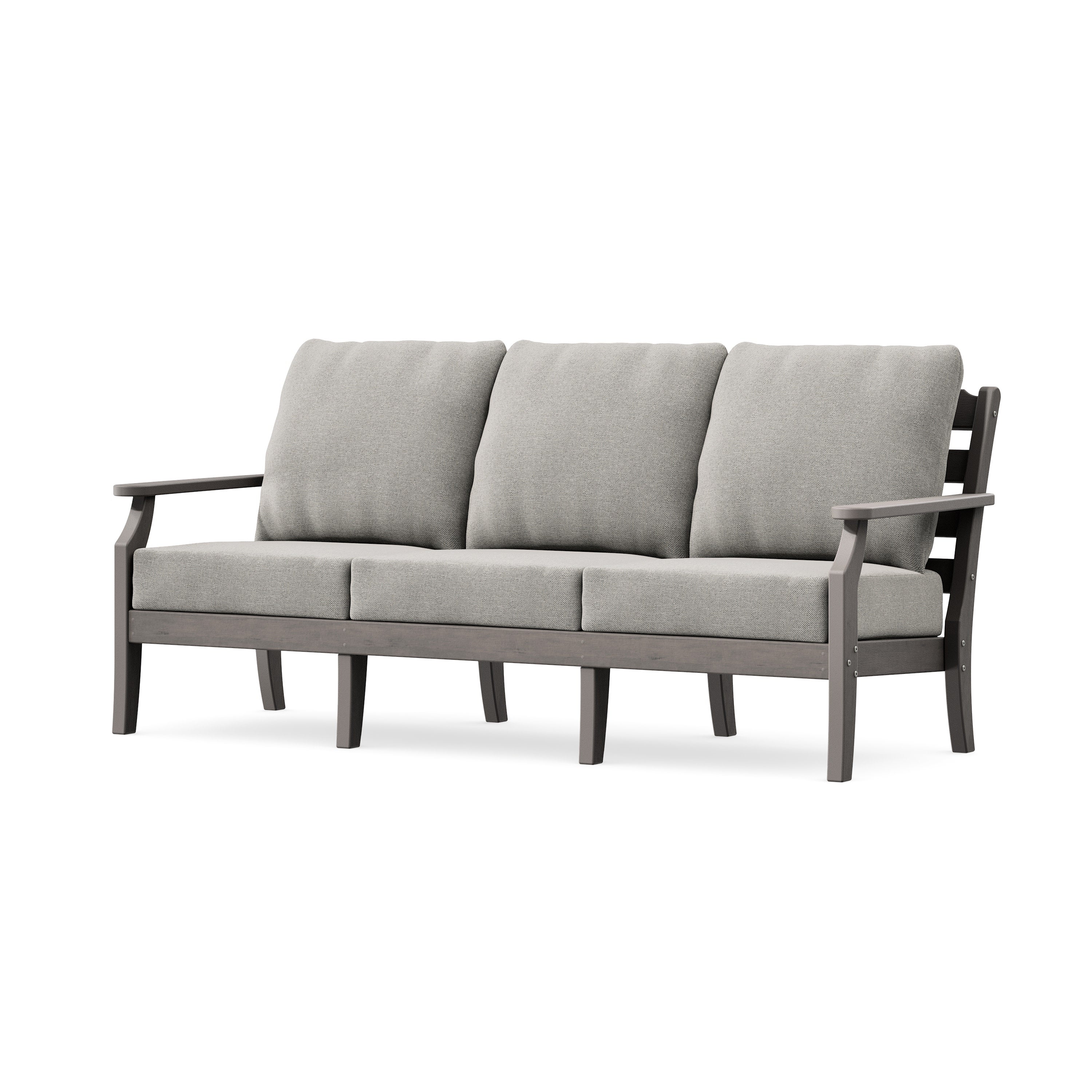 Savannah Deep Seating Sofa in Driftwood / Weathered Tweed