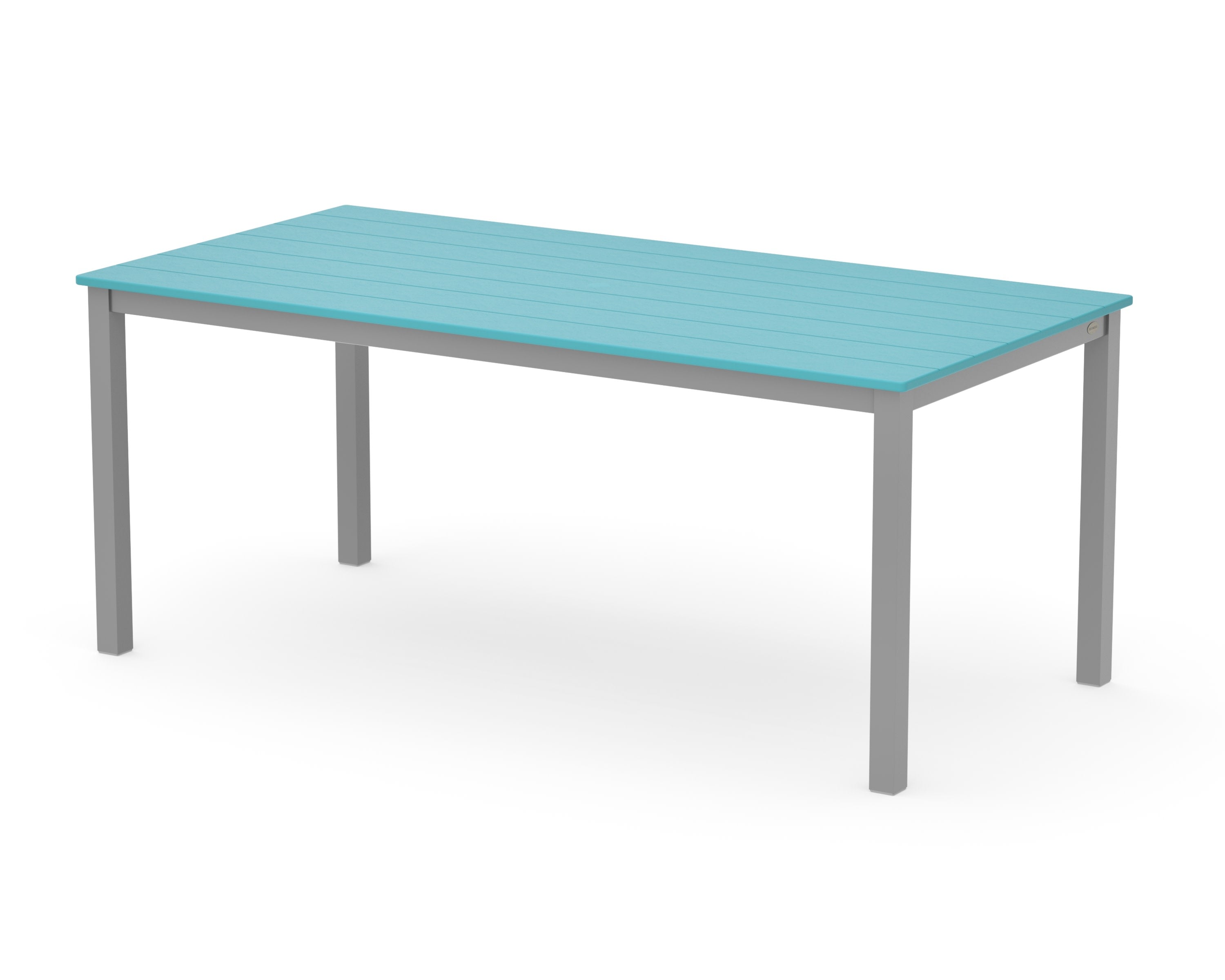 Main Street 36" x 72" Dining Table in Silver / Aruba