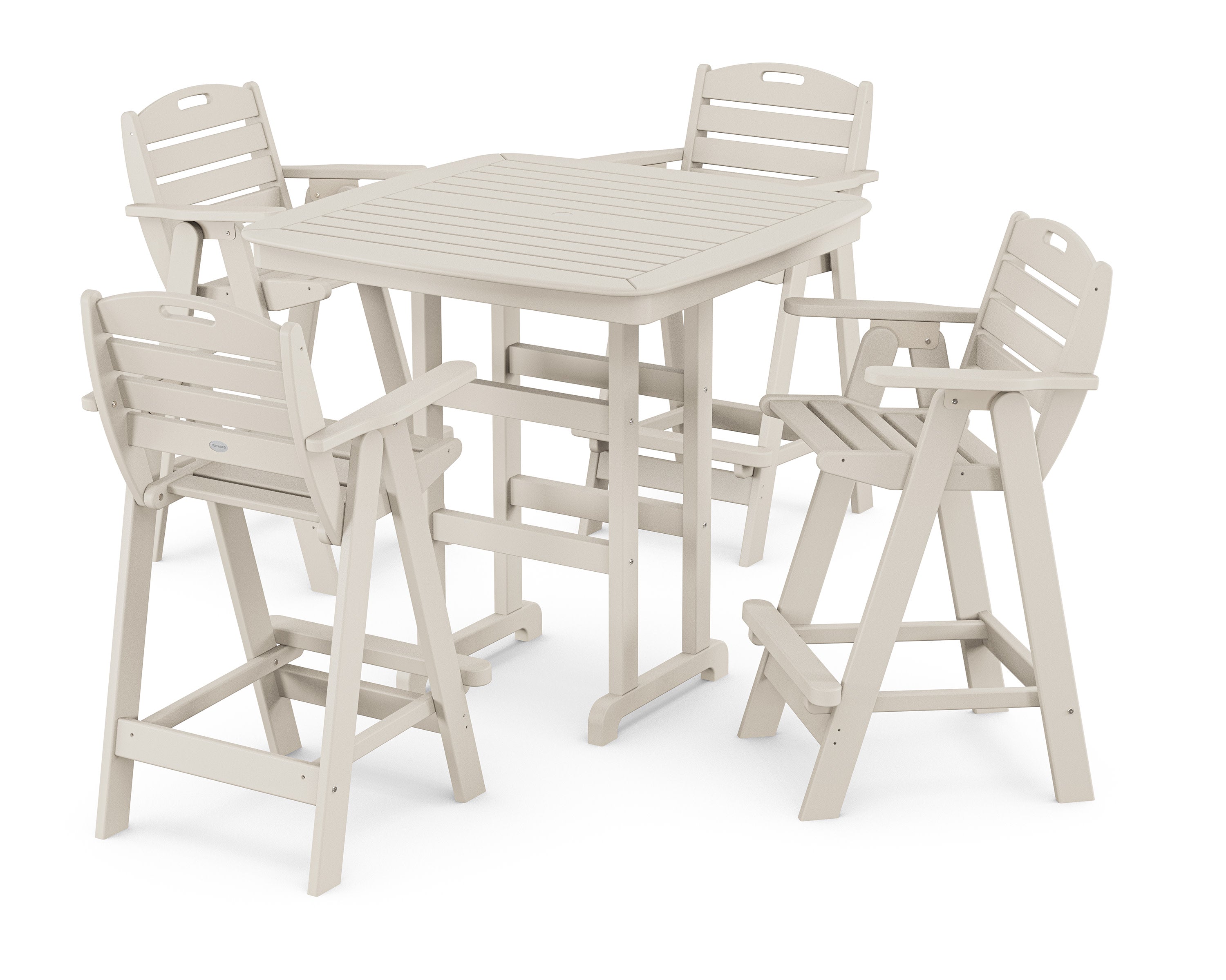 Nautical 5-Piece Bar Set in Sand