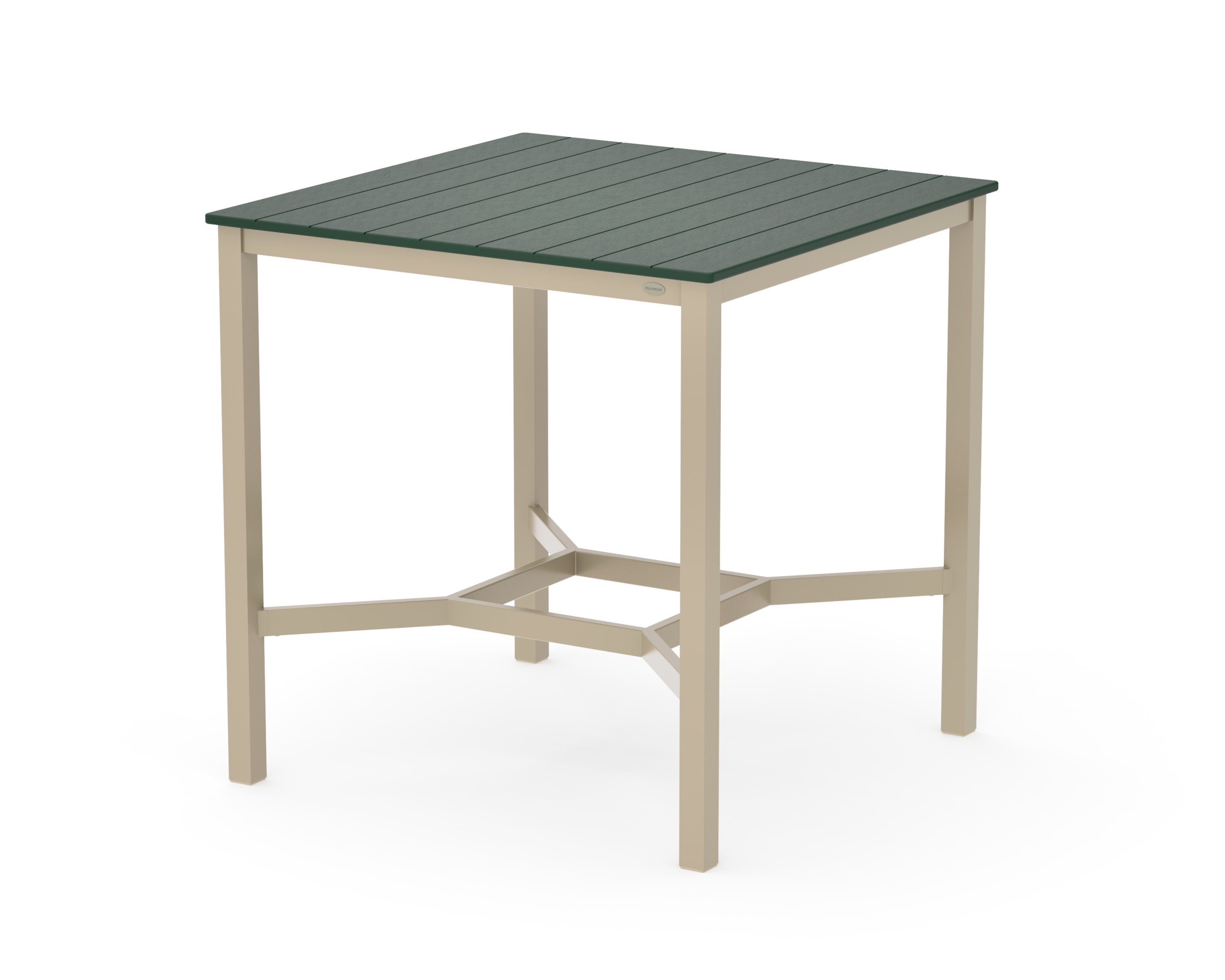 Main Street 42 x 42 Bar Table in Sand / Green