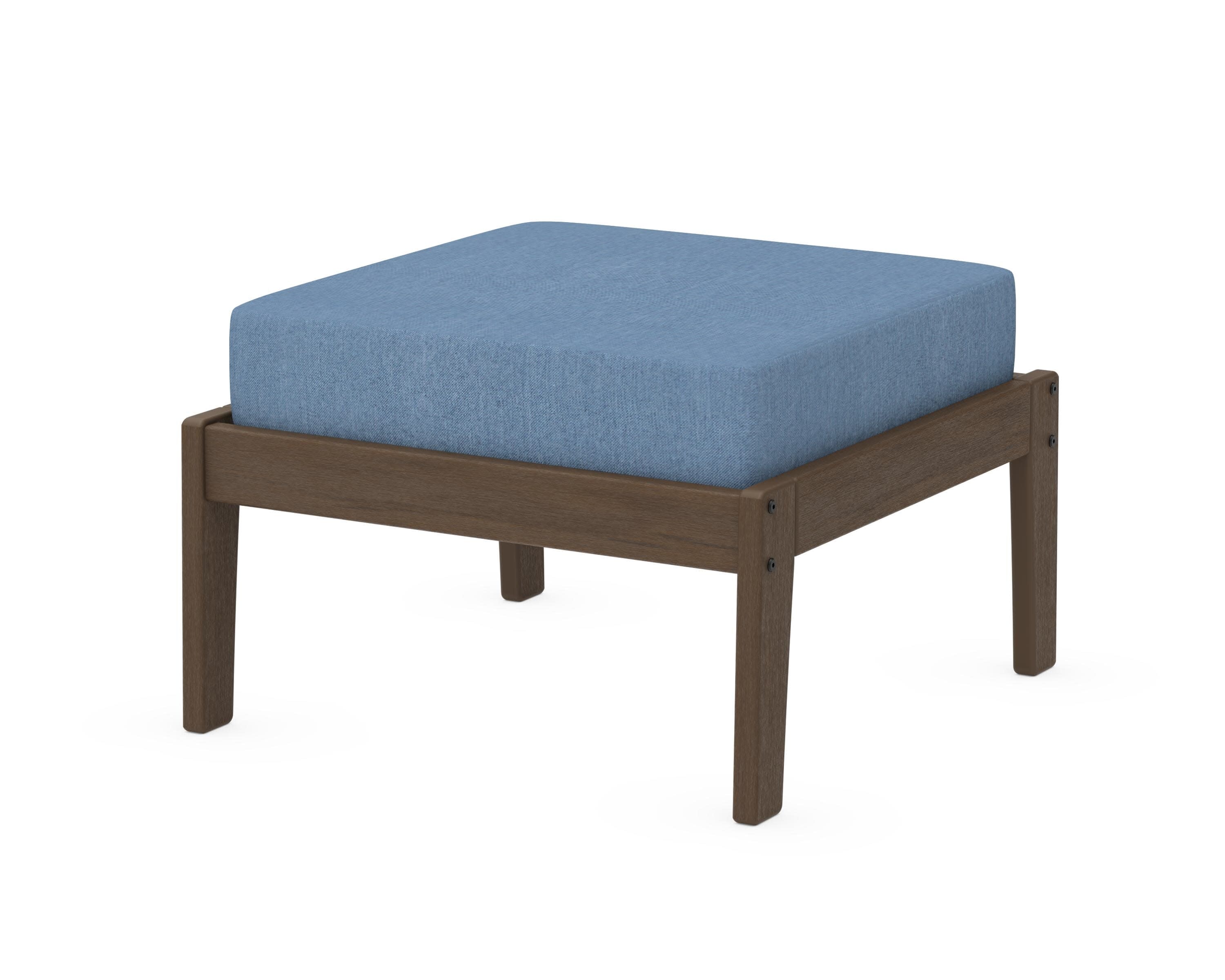 Deep Seating Ottoman in Kona / Sky Blue
