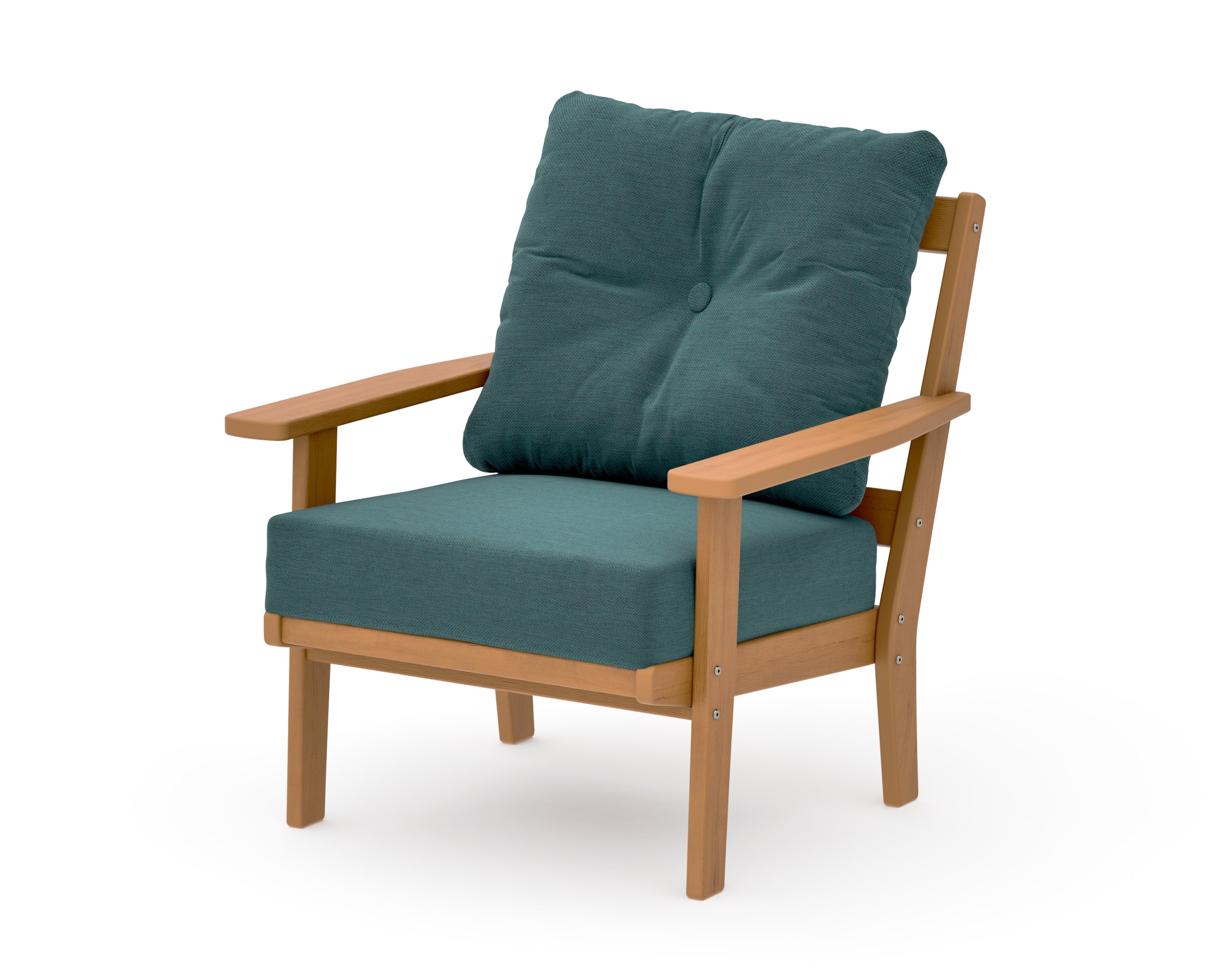 Oxford Deep Seating Chair in Natural / Ocean Teal