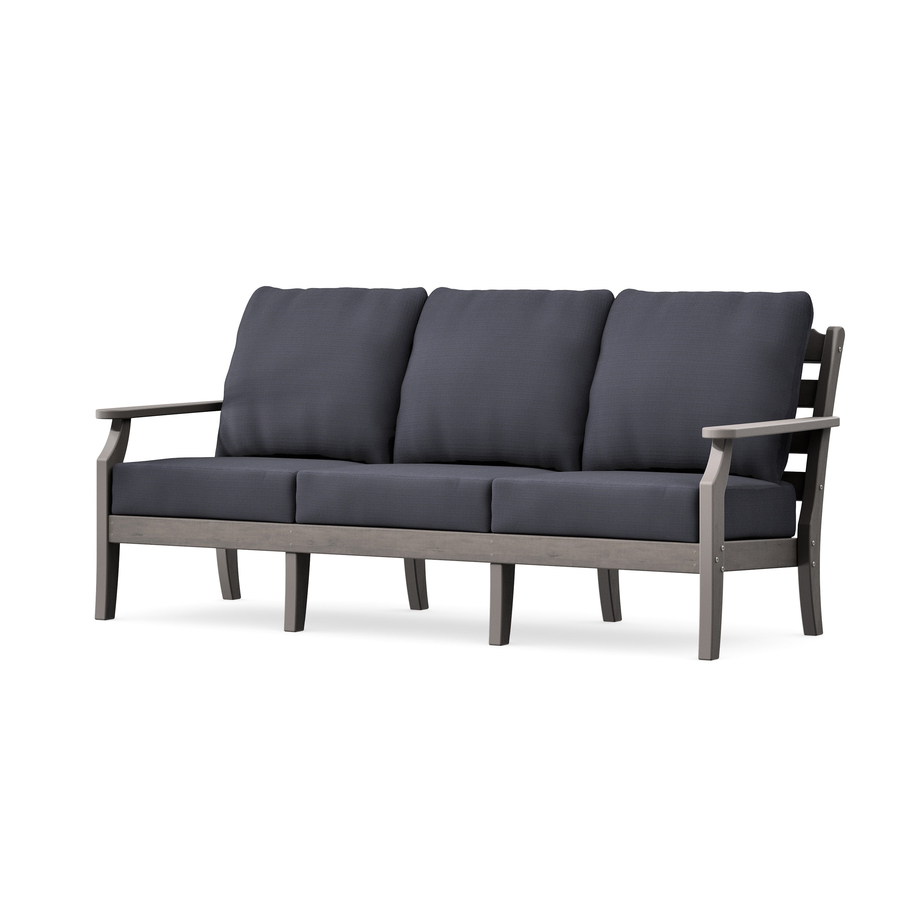 Savannah Deep Seating Sofa in Driftwood / Midnight Linen