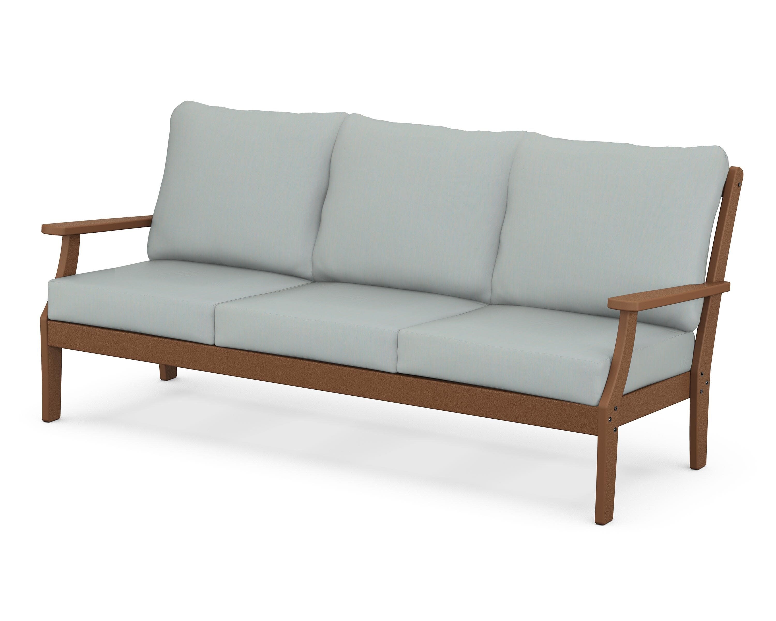 Braxton Deep Seating Sofa in Teak / Spa