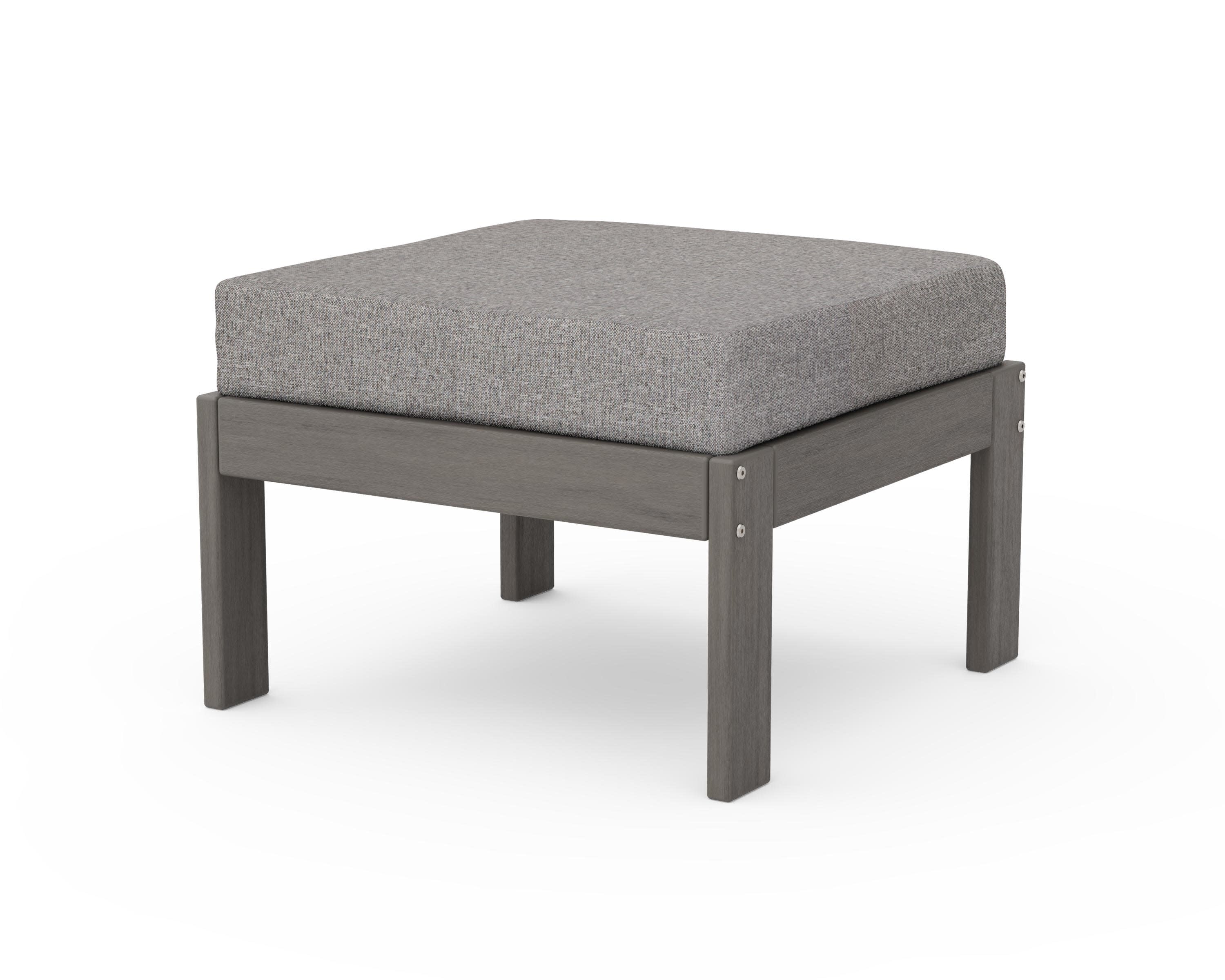 Vineyard Modular Ottoman in Driftwood / Grey Mist