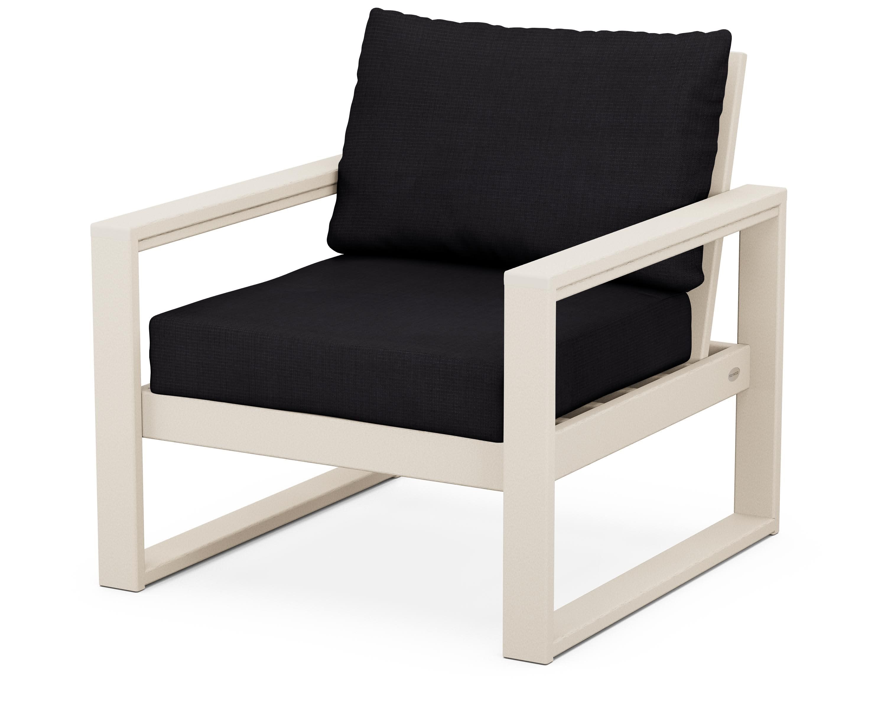 EDGE Club Chair in Sand / Midnight Linen