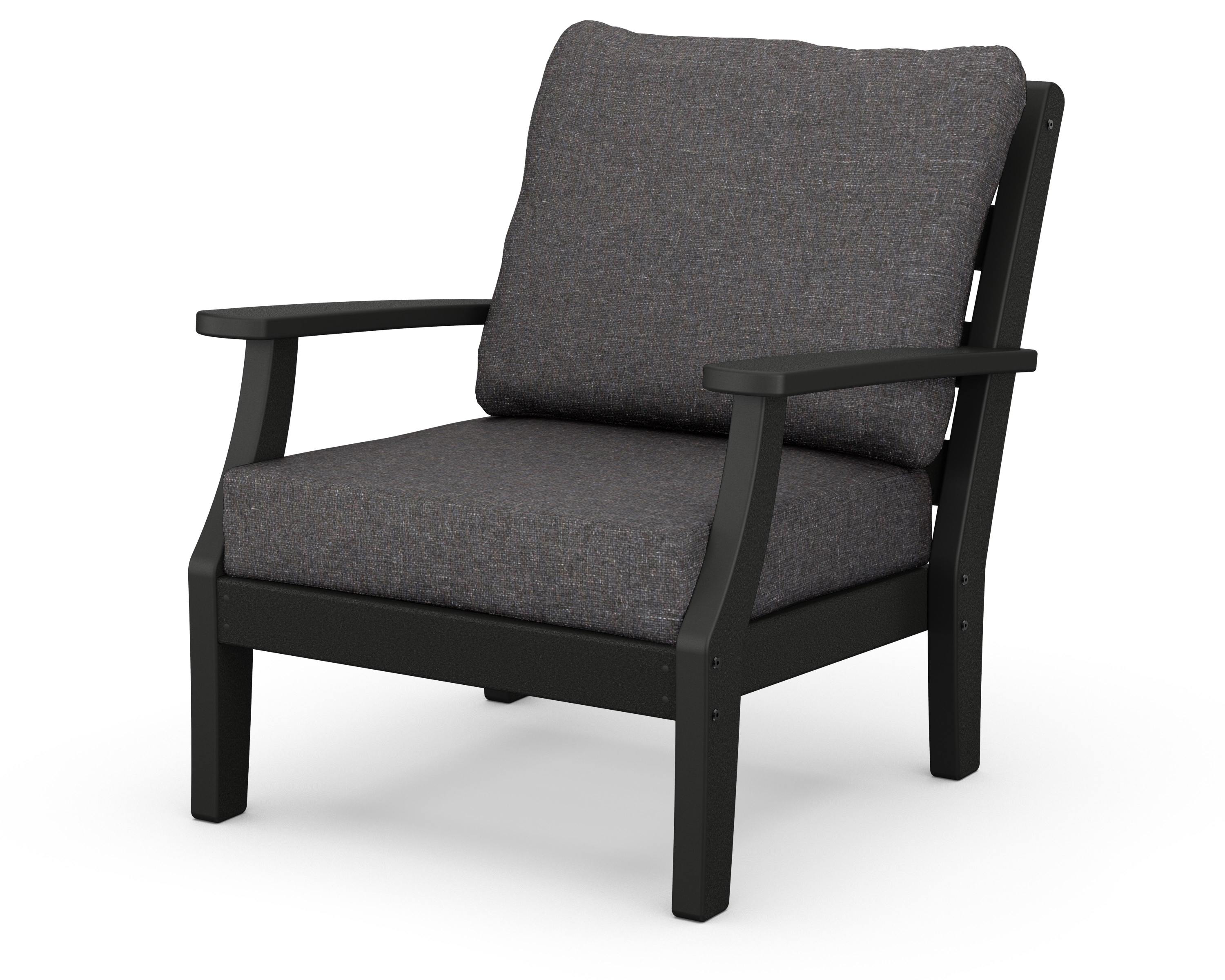 Chesapeake Deep Seating Chair in Black / Ash Charcoal