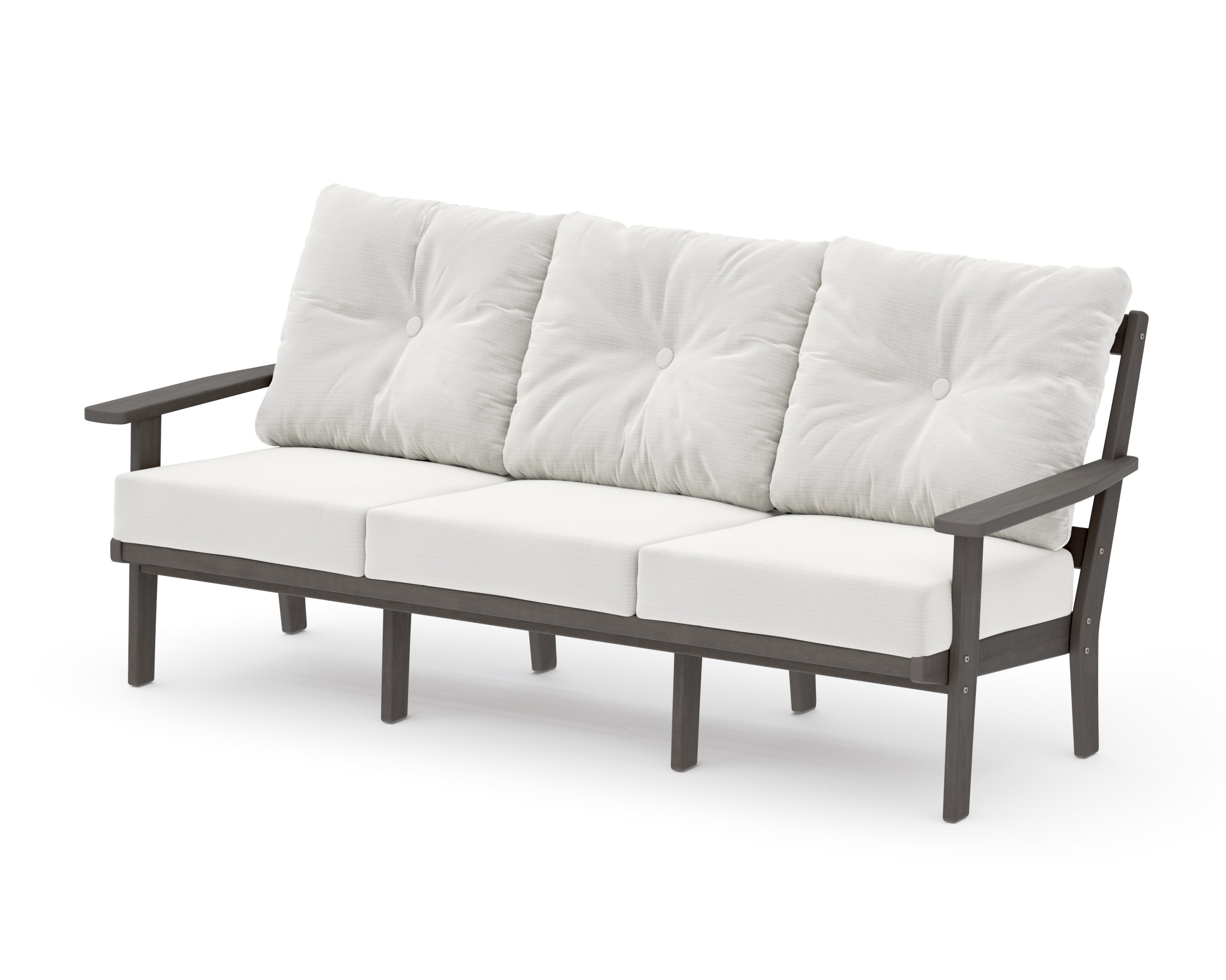 Oxford Deep Seating Sofa in Driftwood / Natural Linen