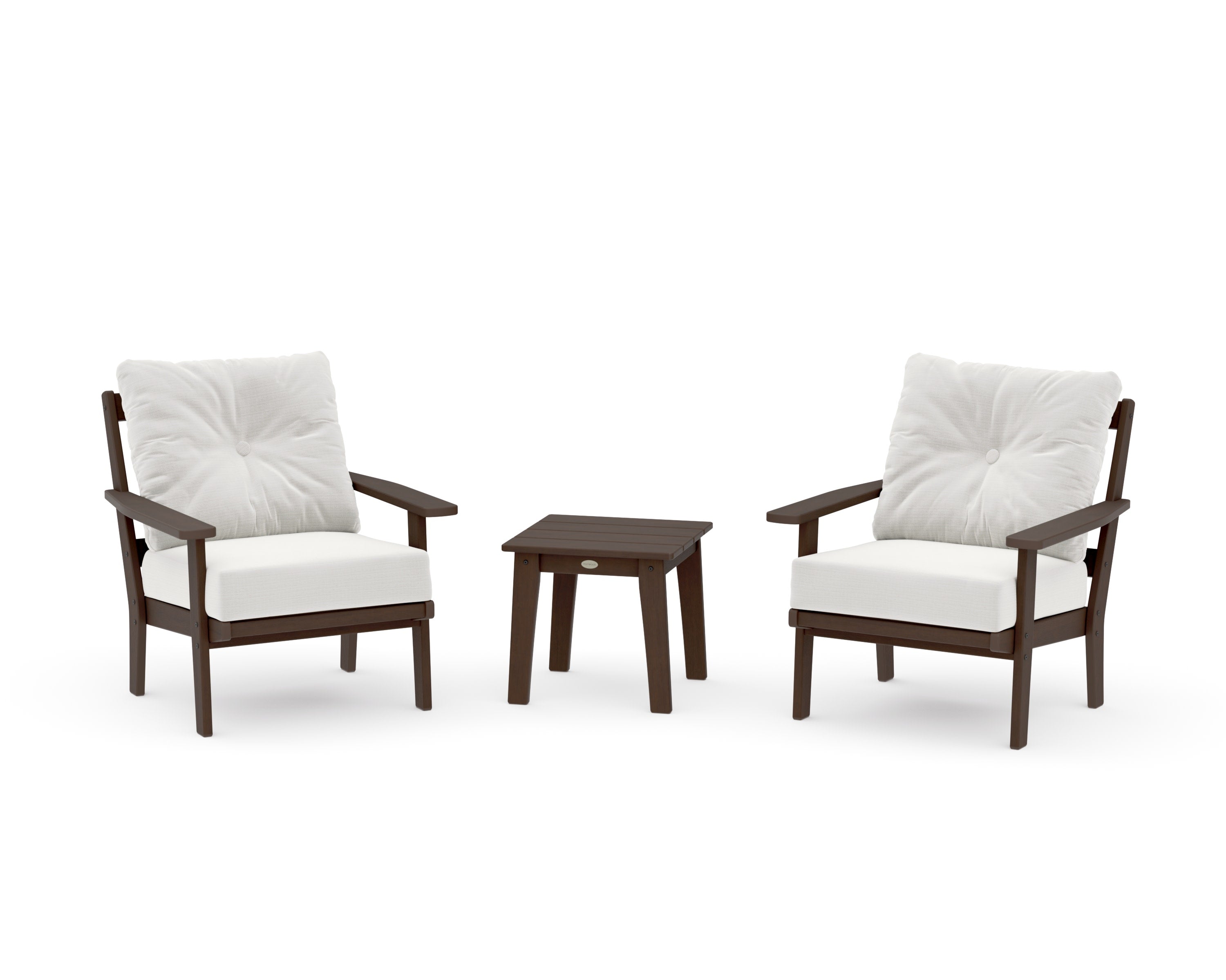 Prairie 3-Piece Deep Seating Set in Kona / Natural Linen