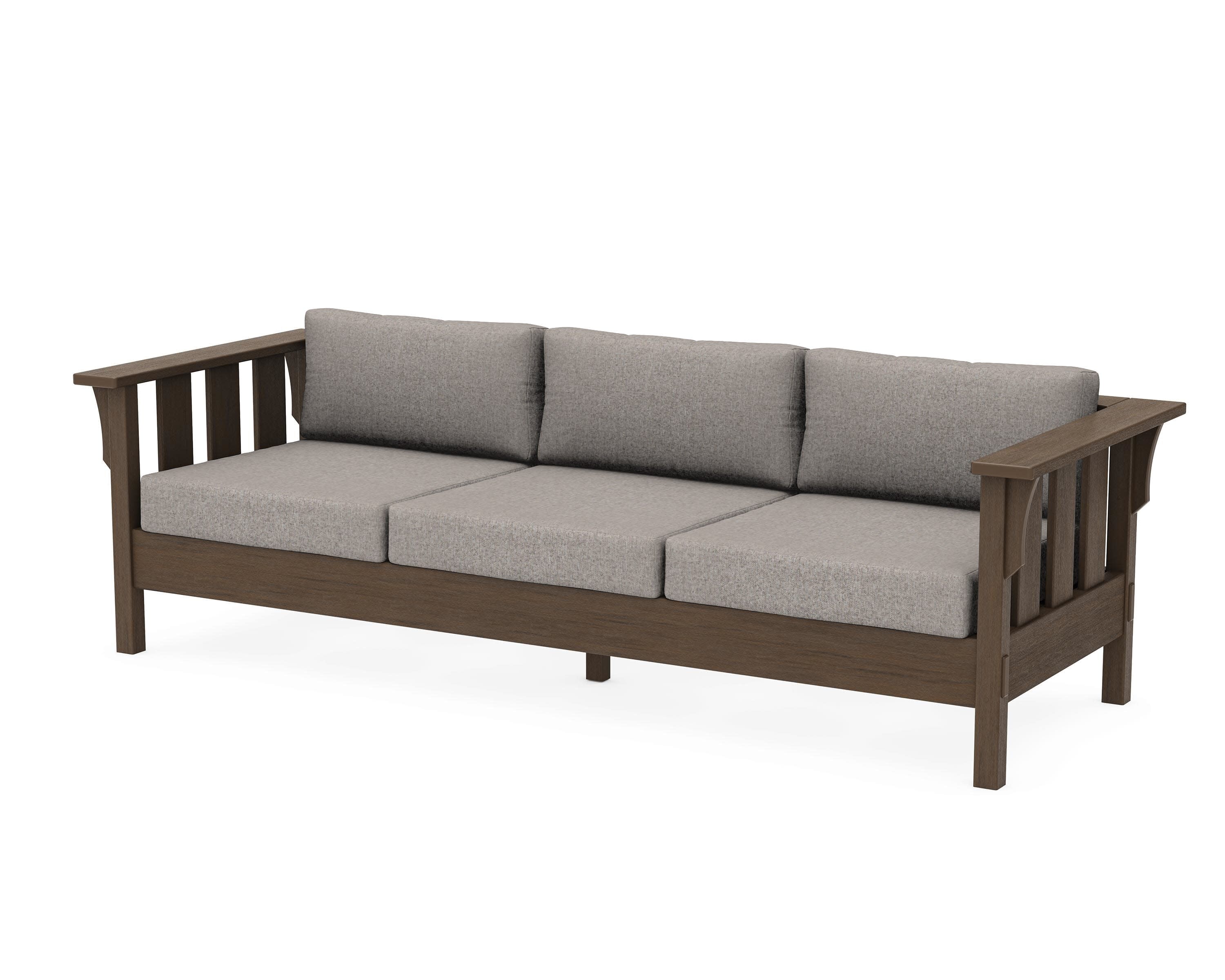 Acadia Deep Seating Sofa in Kona / Weathered Tweed