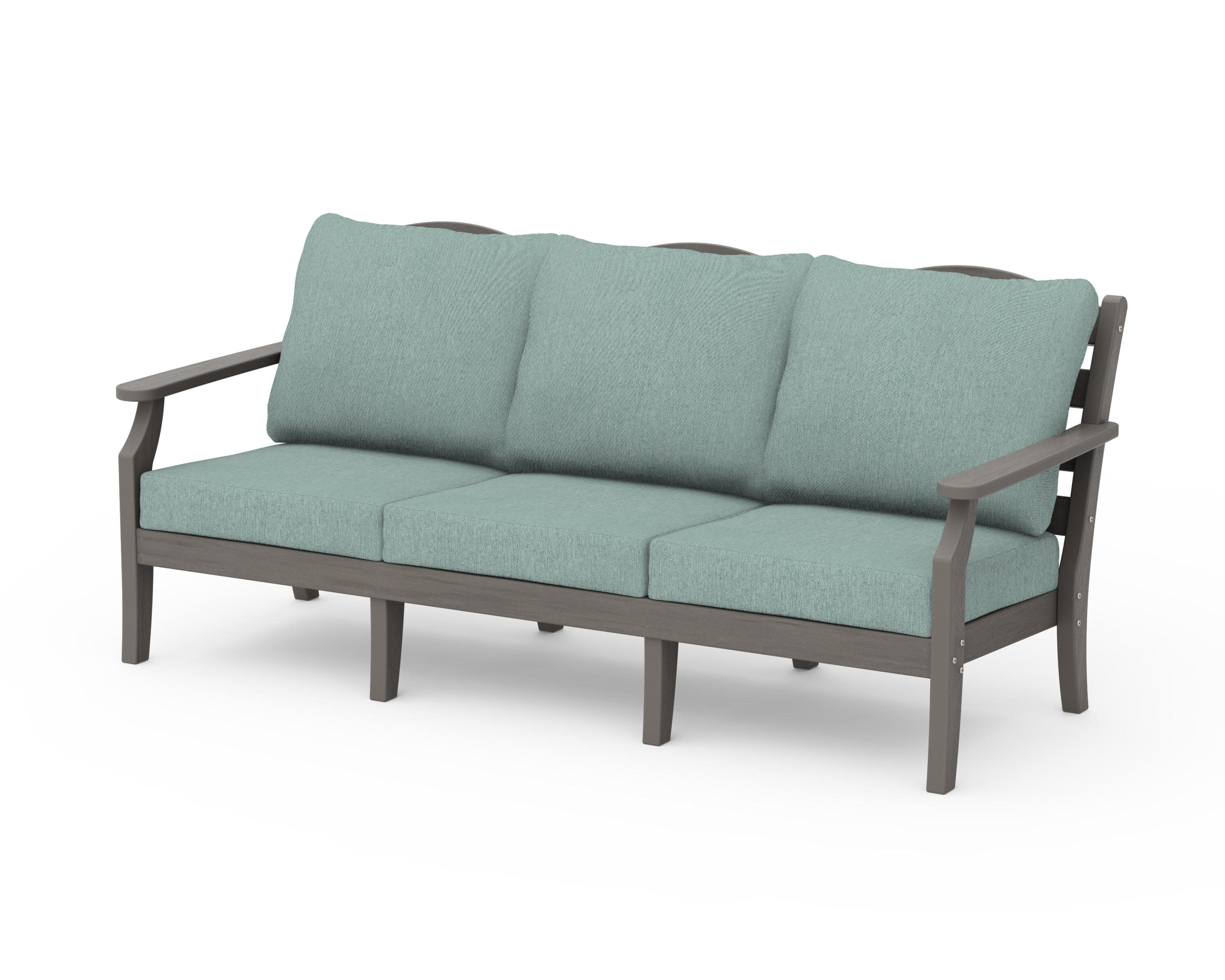 Savannah Deep Seating Sofa in Driftwood / Glacier Spa