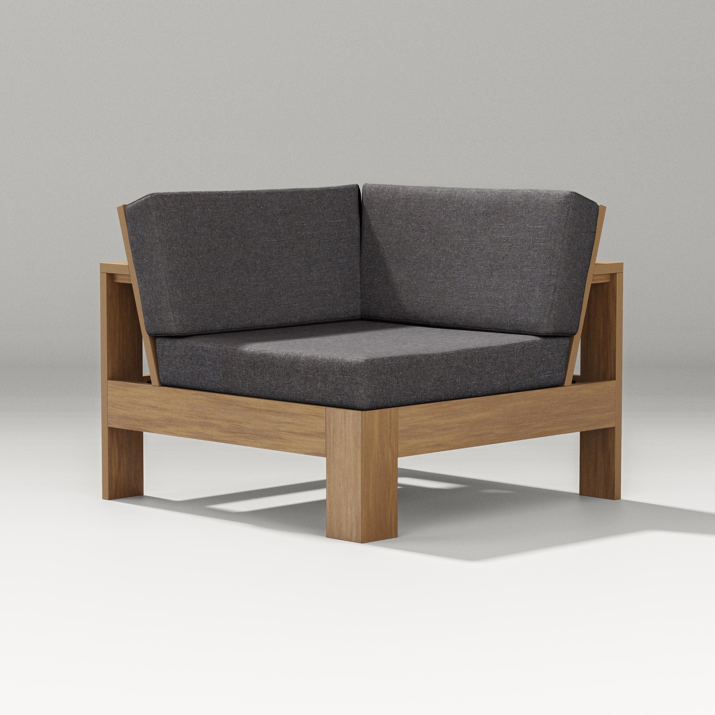 Latitude Modular Corner Chair in Natural / Ash Charcoal