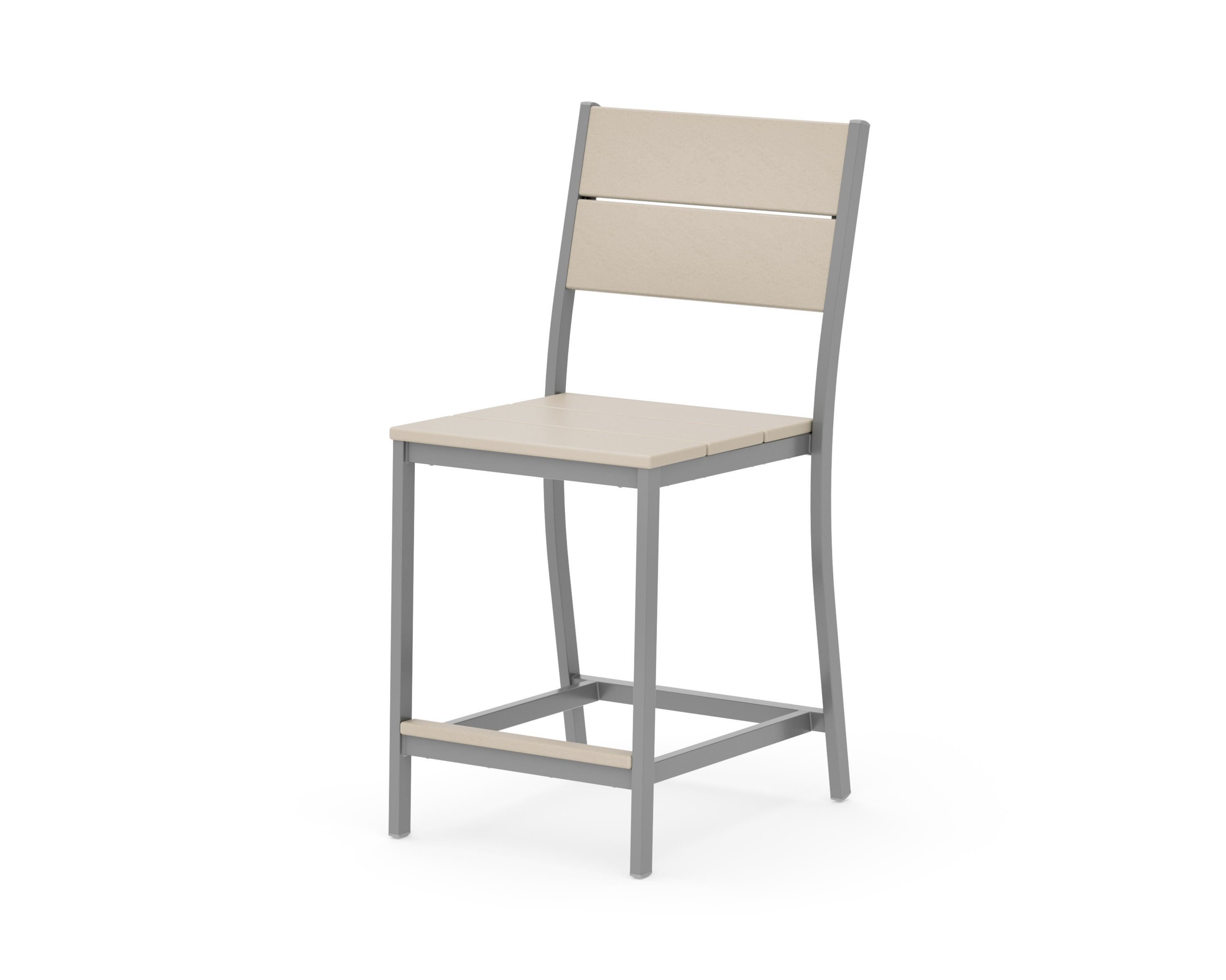 Main Street Counter Side Chair in Silver / Sand