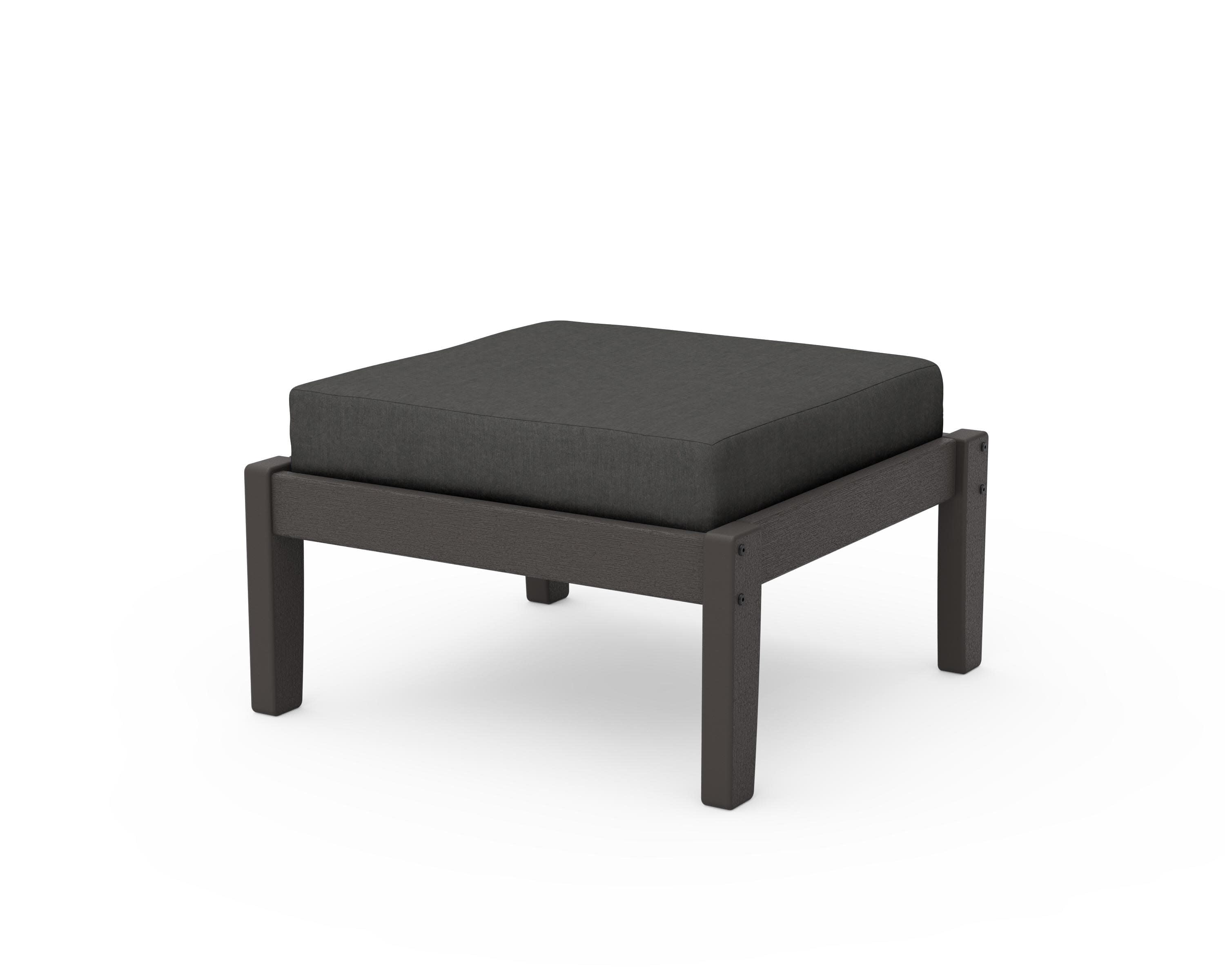 Deep Seating Ottoman in Vintage Coffee / Spectrum Carbon