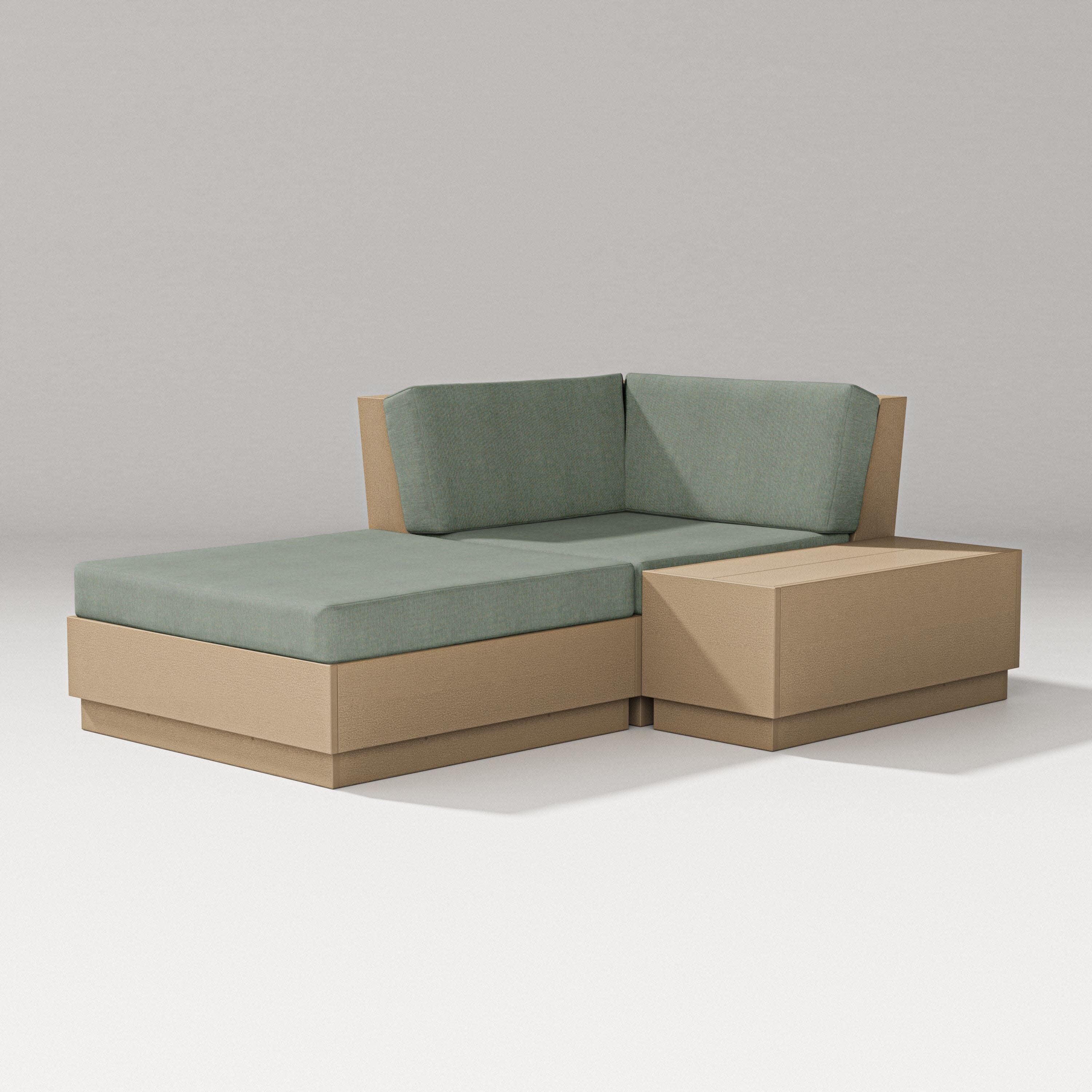 Elevate Corner Chaise in Vintage Sahara / Cast Sage