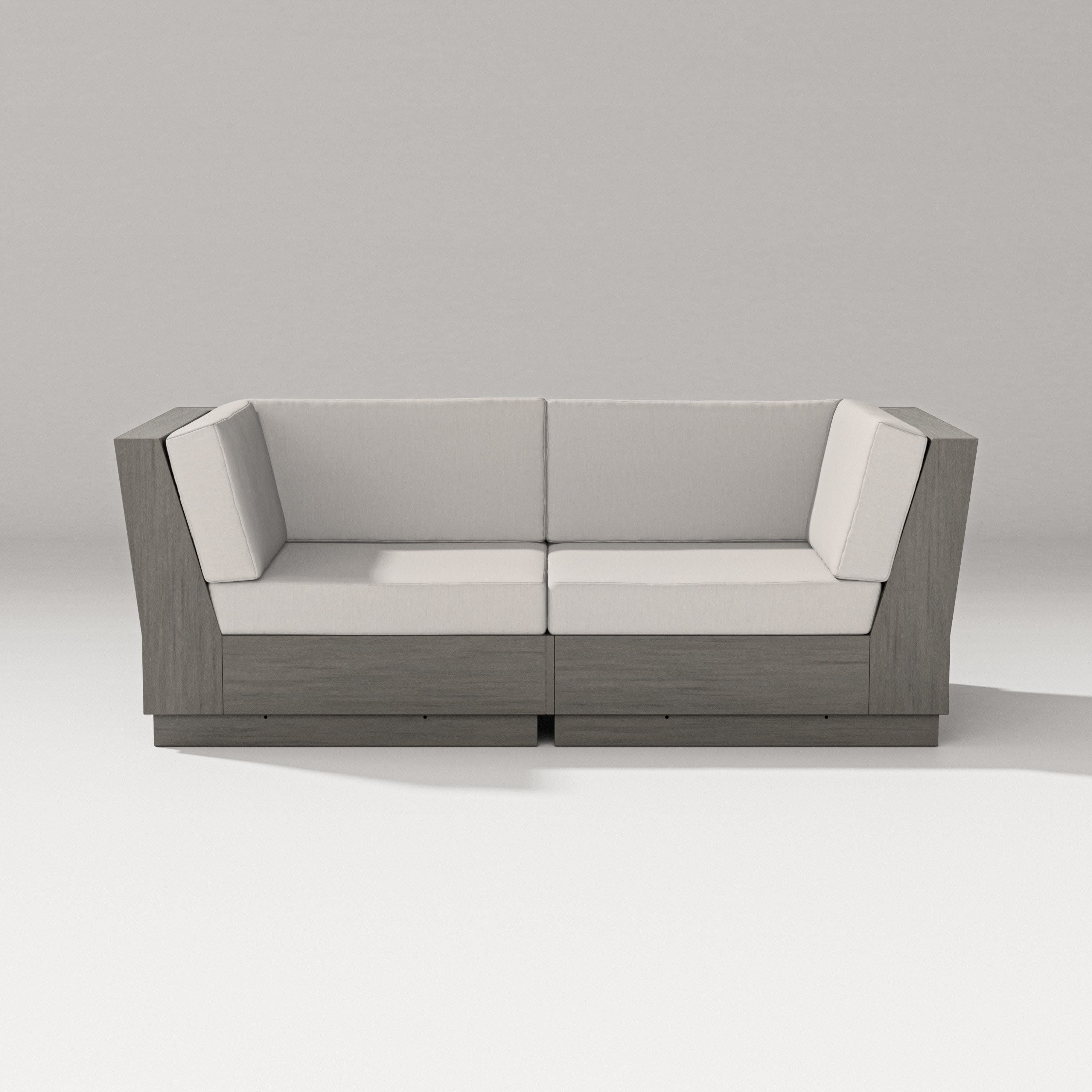 Elevate Loveseat Sectional in Driftwood / Cast Ash