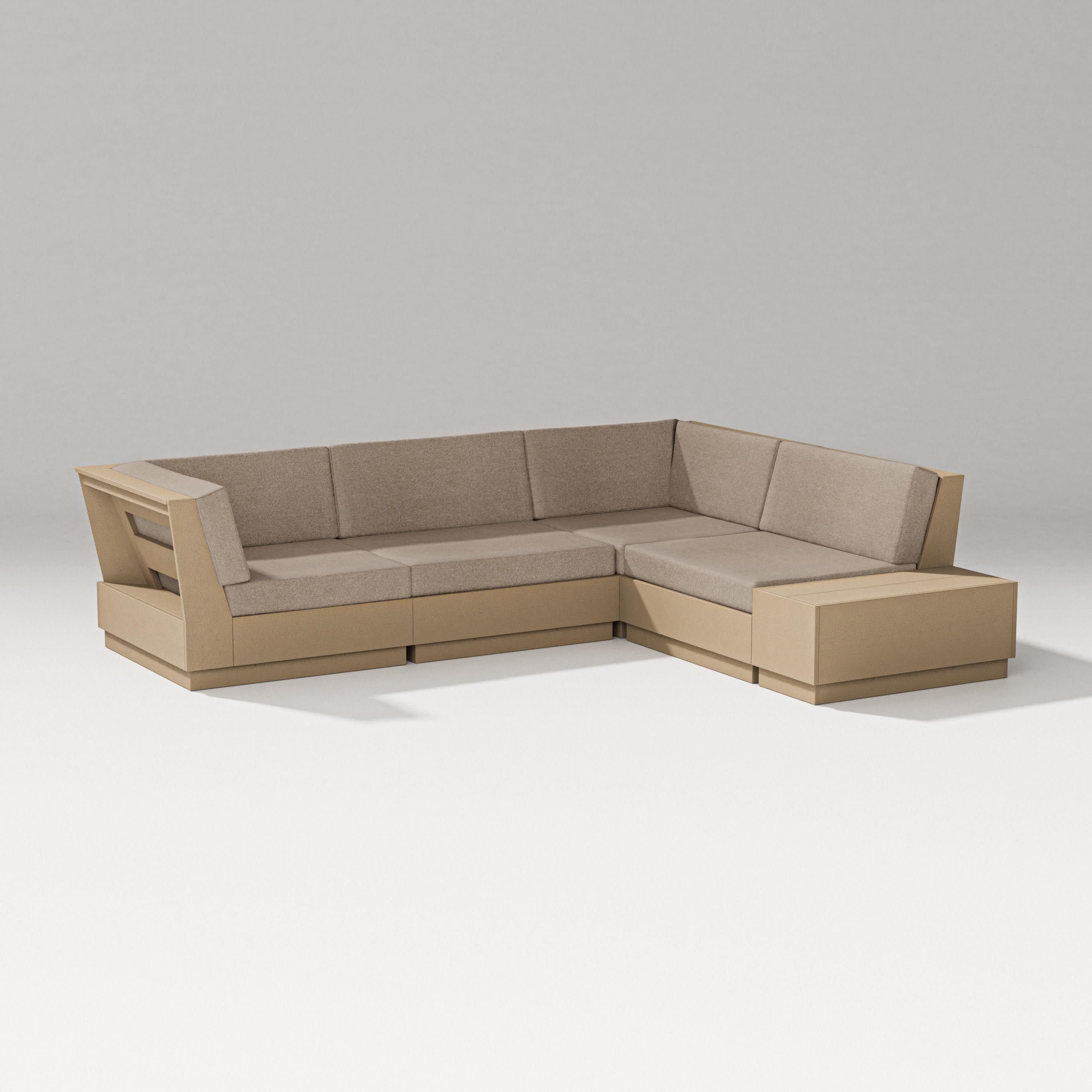 Elevate Corner Sectional in Vintage Sahara / Spiced Burlap