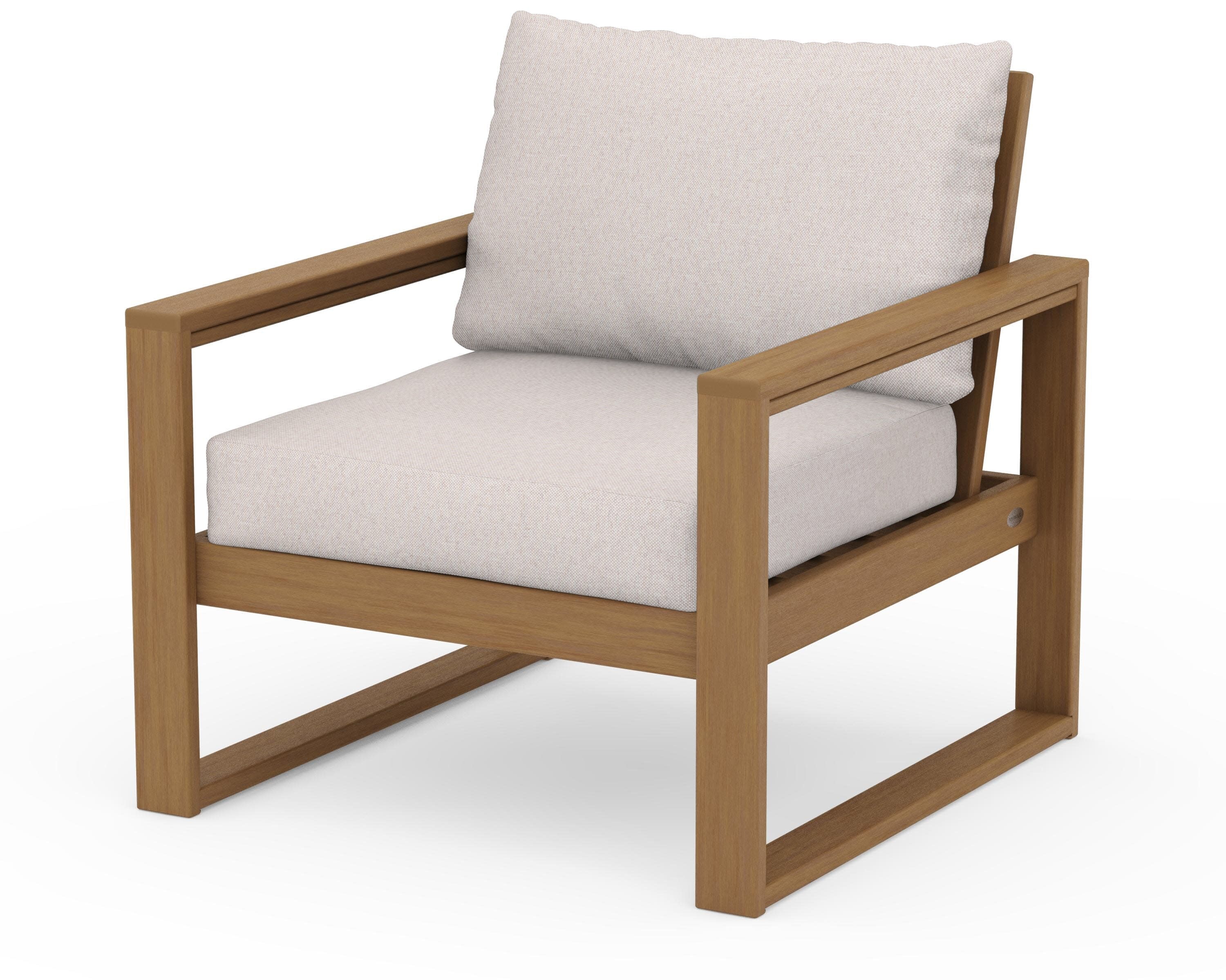 EDGE Club Chair in Natural / Dune Burlap
