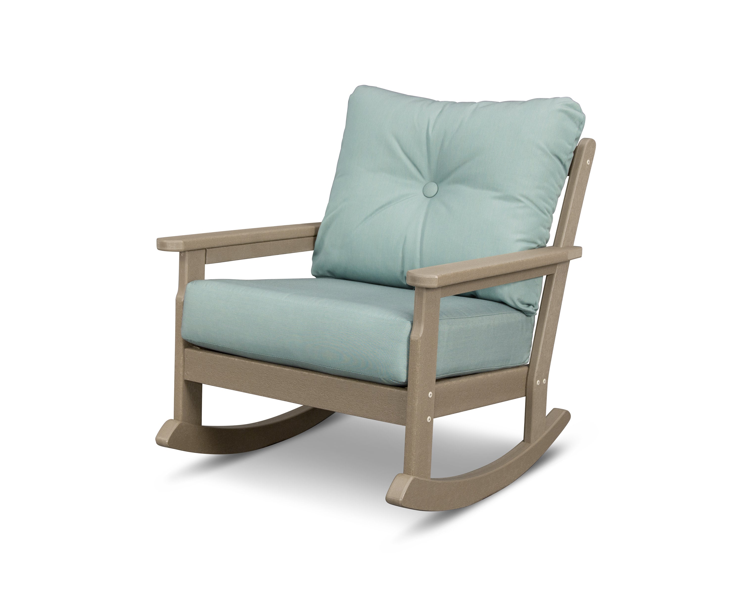 Vineyard Deep Seating Rocking Chair in Vintage Sahara / Spa