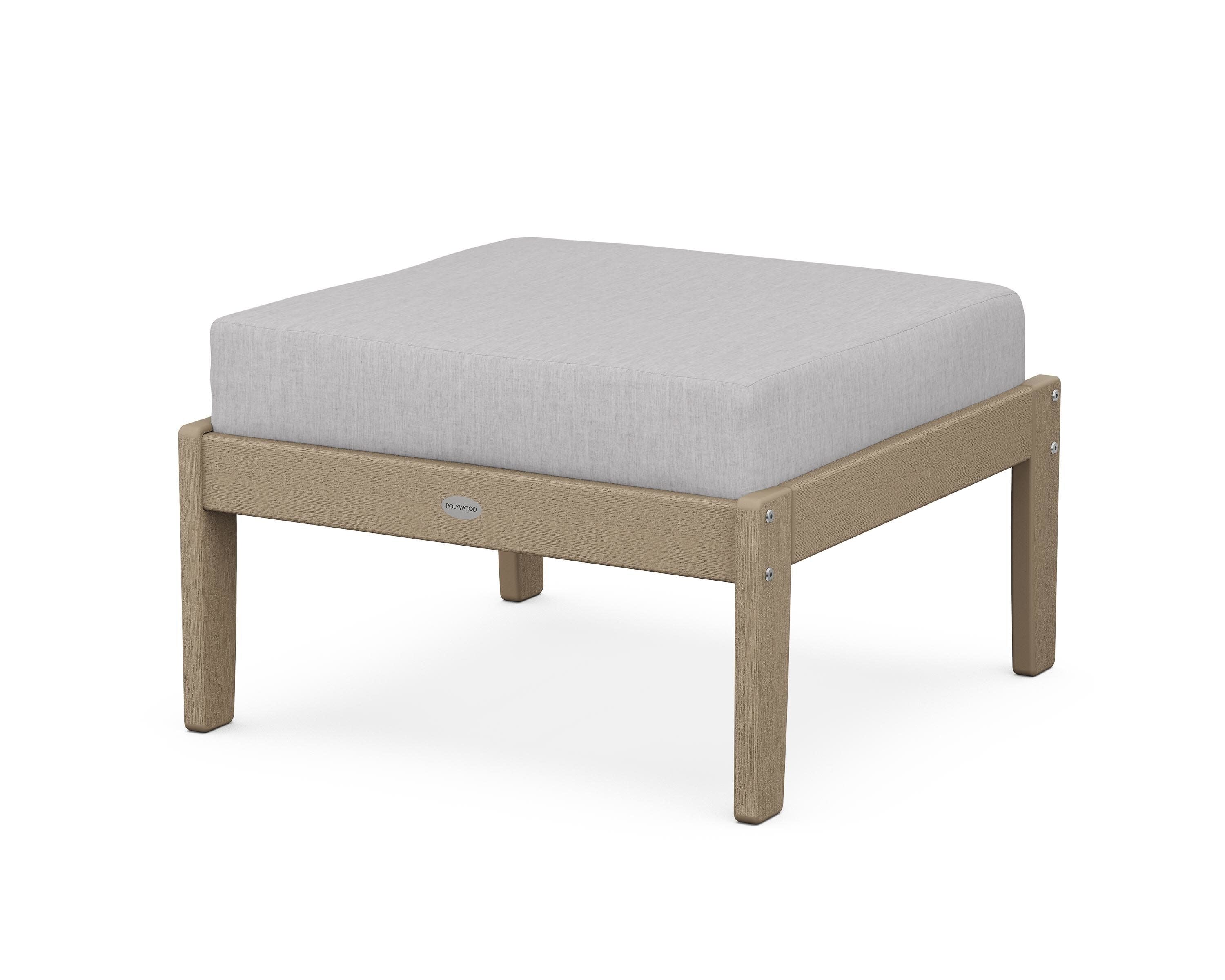 Braxton Deep Seating Ottoman in Vintage Sahara / Granite