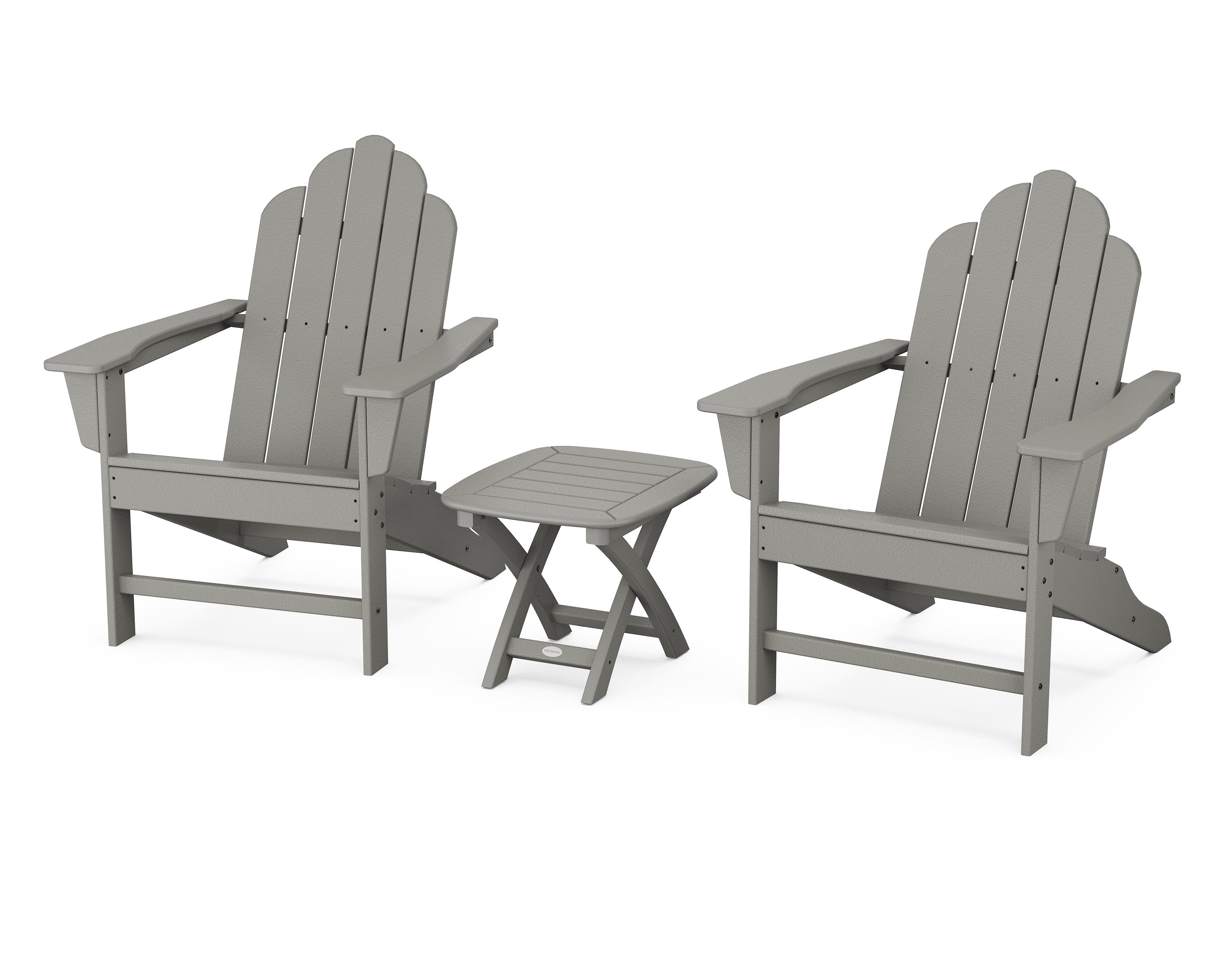 Long Island Adirondack 3-Piece Set in Slate Grey