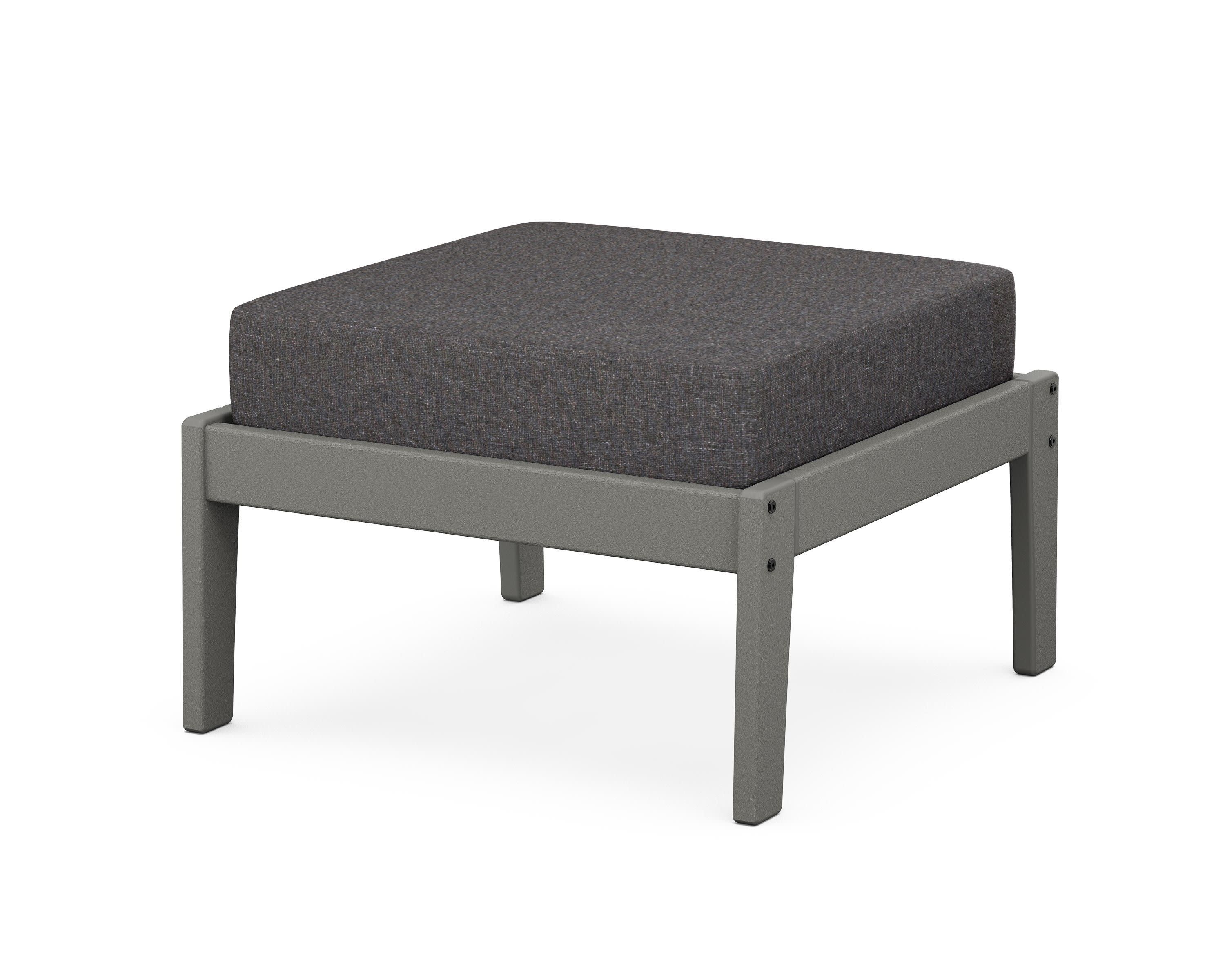 Deep Seating Ottoman in Slate Grey / Ash Charcoal