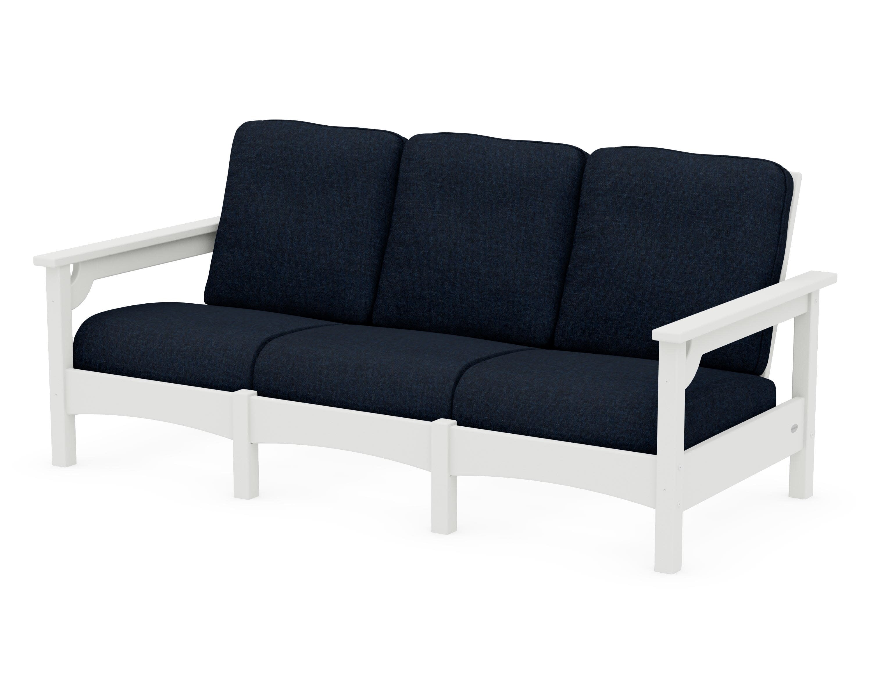 Club Sofa in Vintage White / Marine Indigo