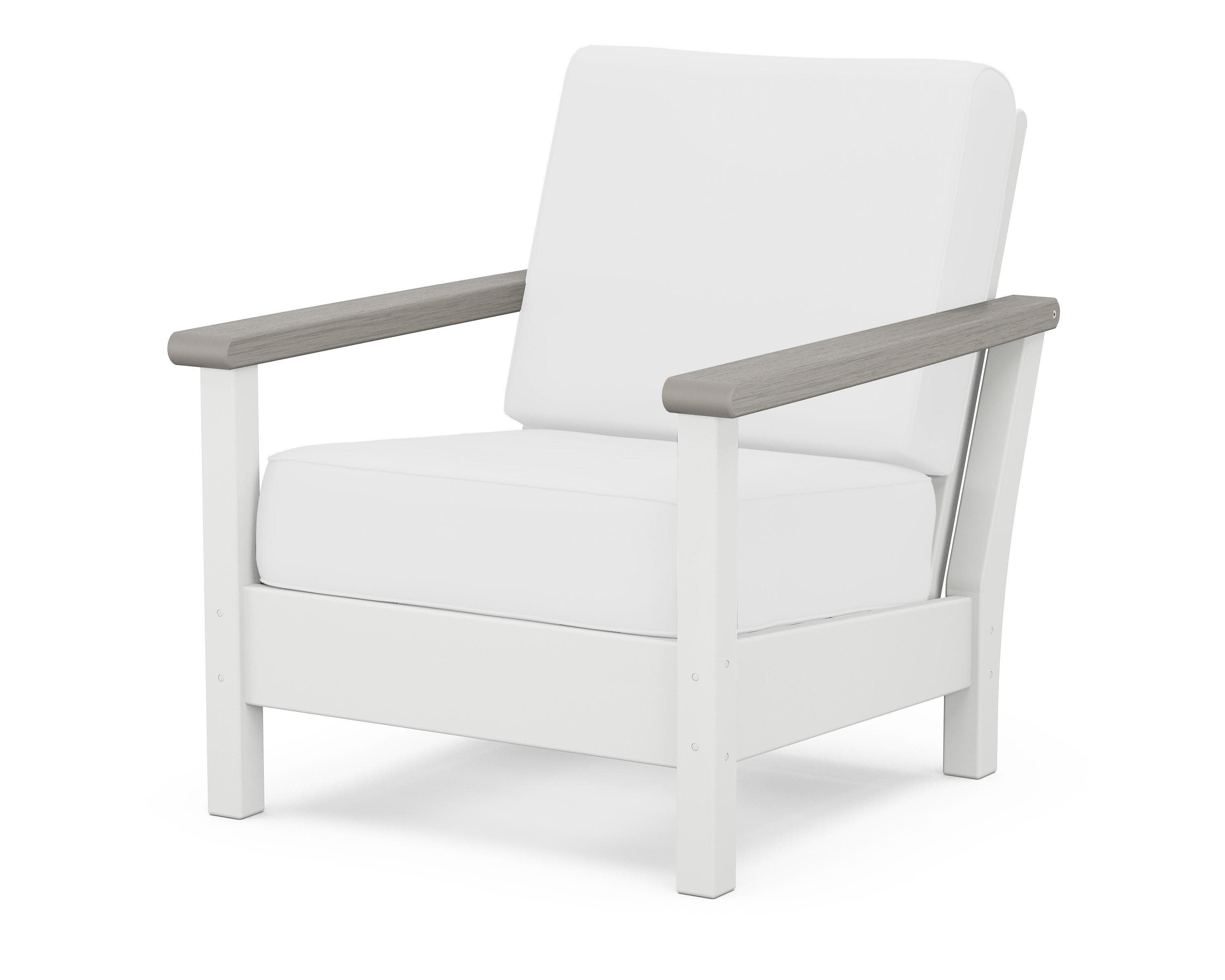 Harbour Deep Seating Chair in White / Driftwood / Natural