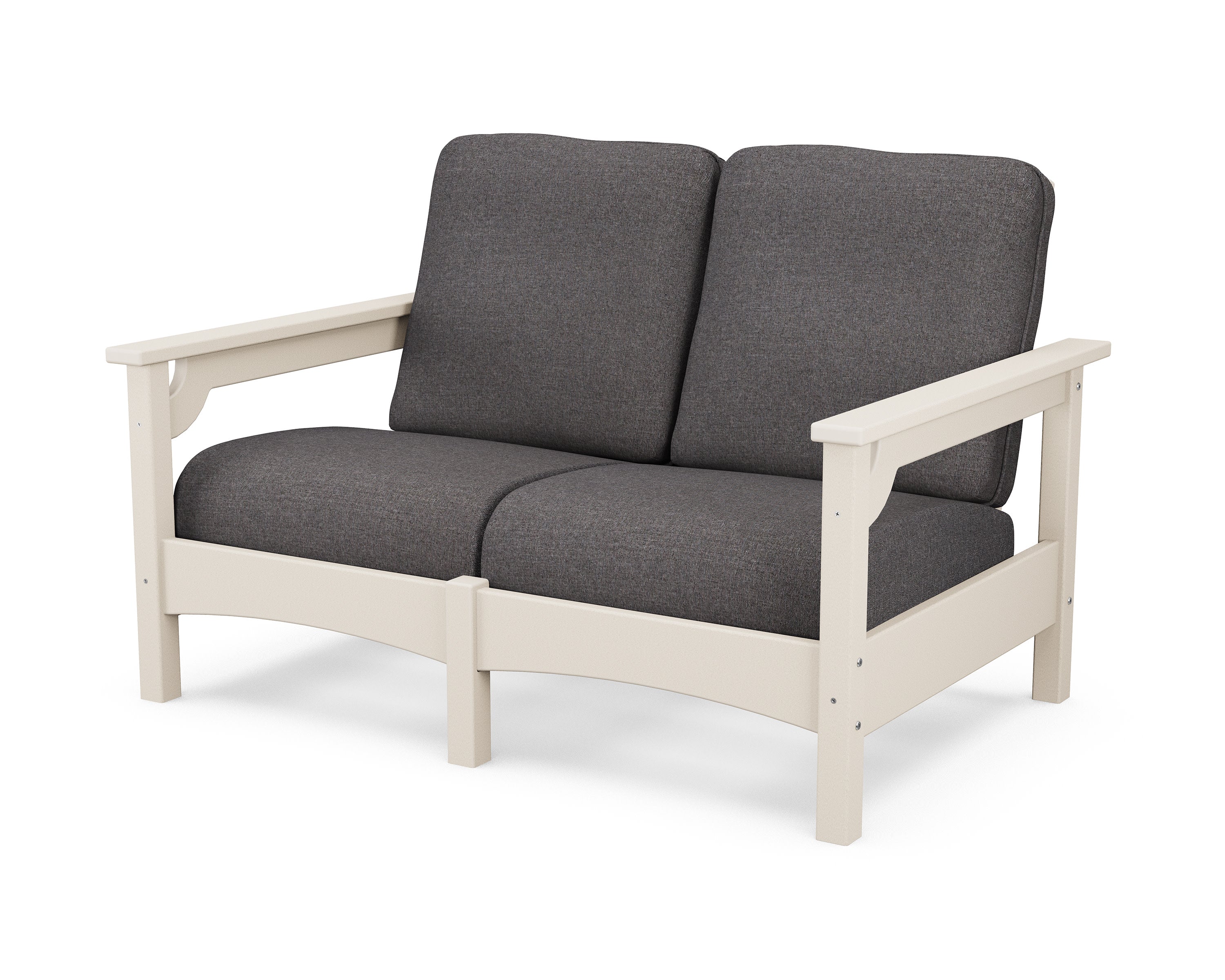 Club Loveseat in Sand / Ash Charcoal