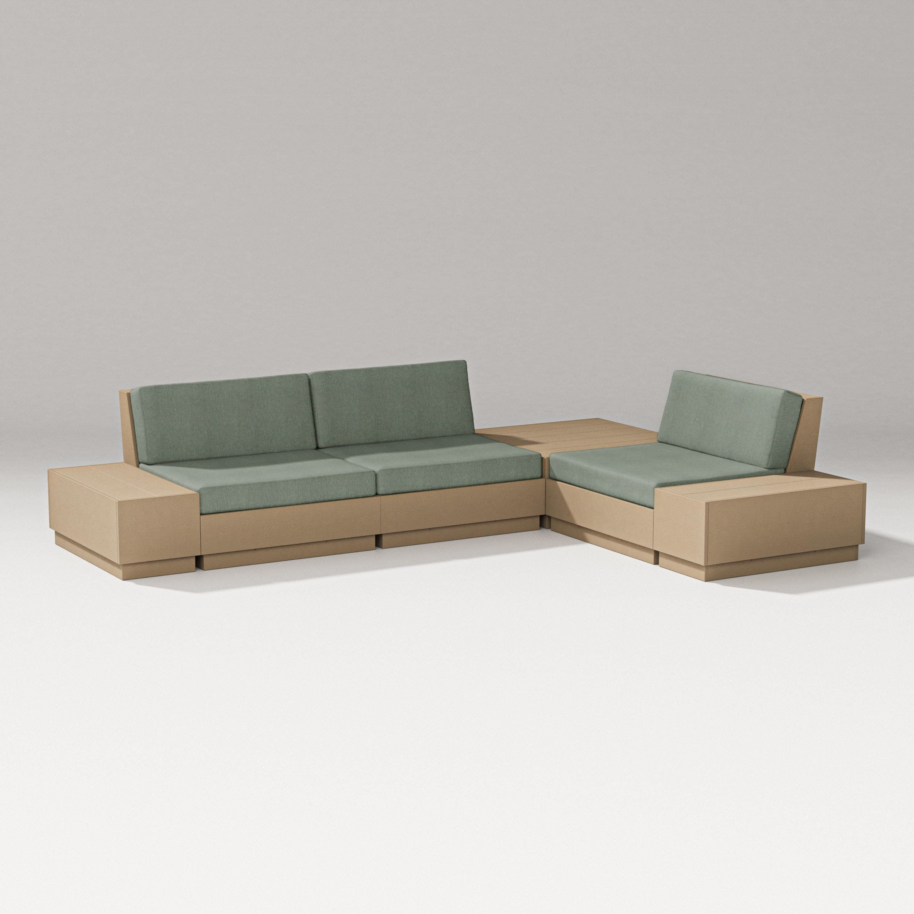 Elevate 6-Piece Corner Sectional in Vintage Sahara / Cast Sage