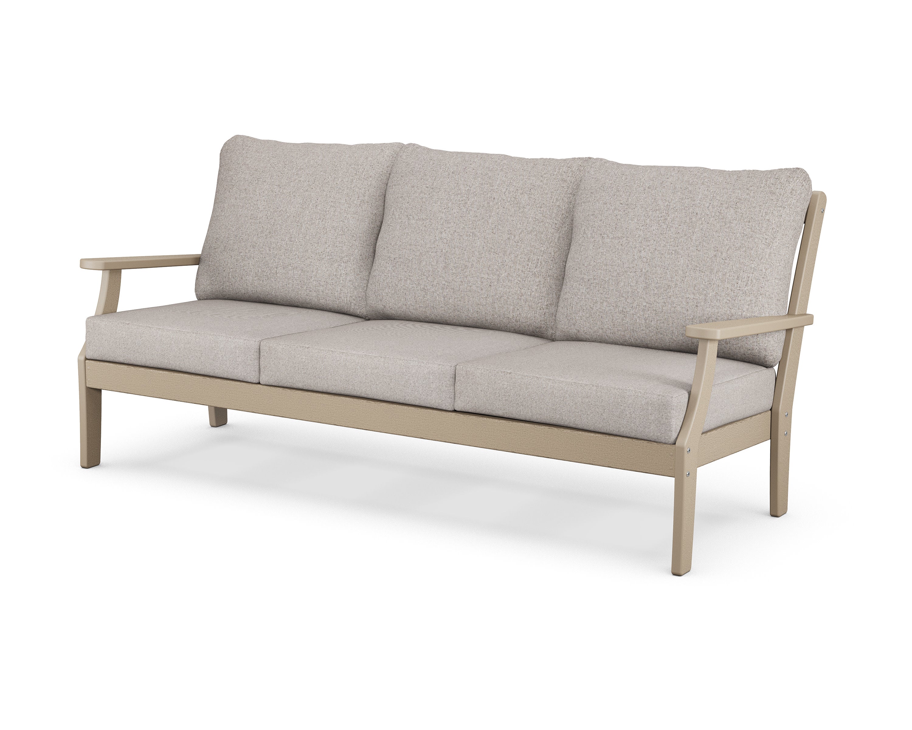 Braxton Deep Seating Sofa in Vintage Sahara / Weathered Tweed