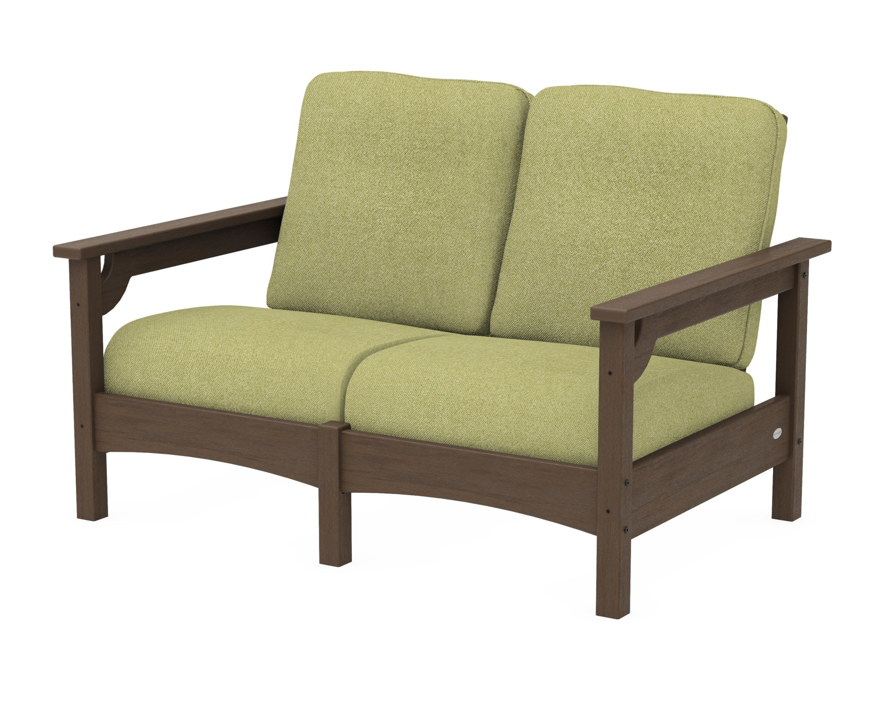 Club Loveseat in Kona / Chartreuse Boucle