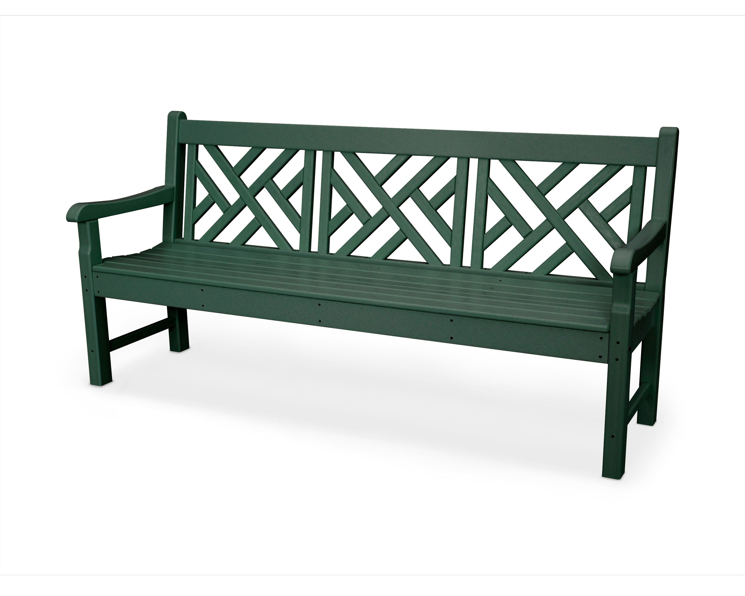 Rockford 72" Chippendale Bench in Green