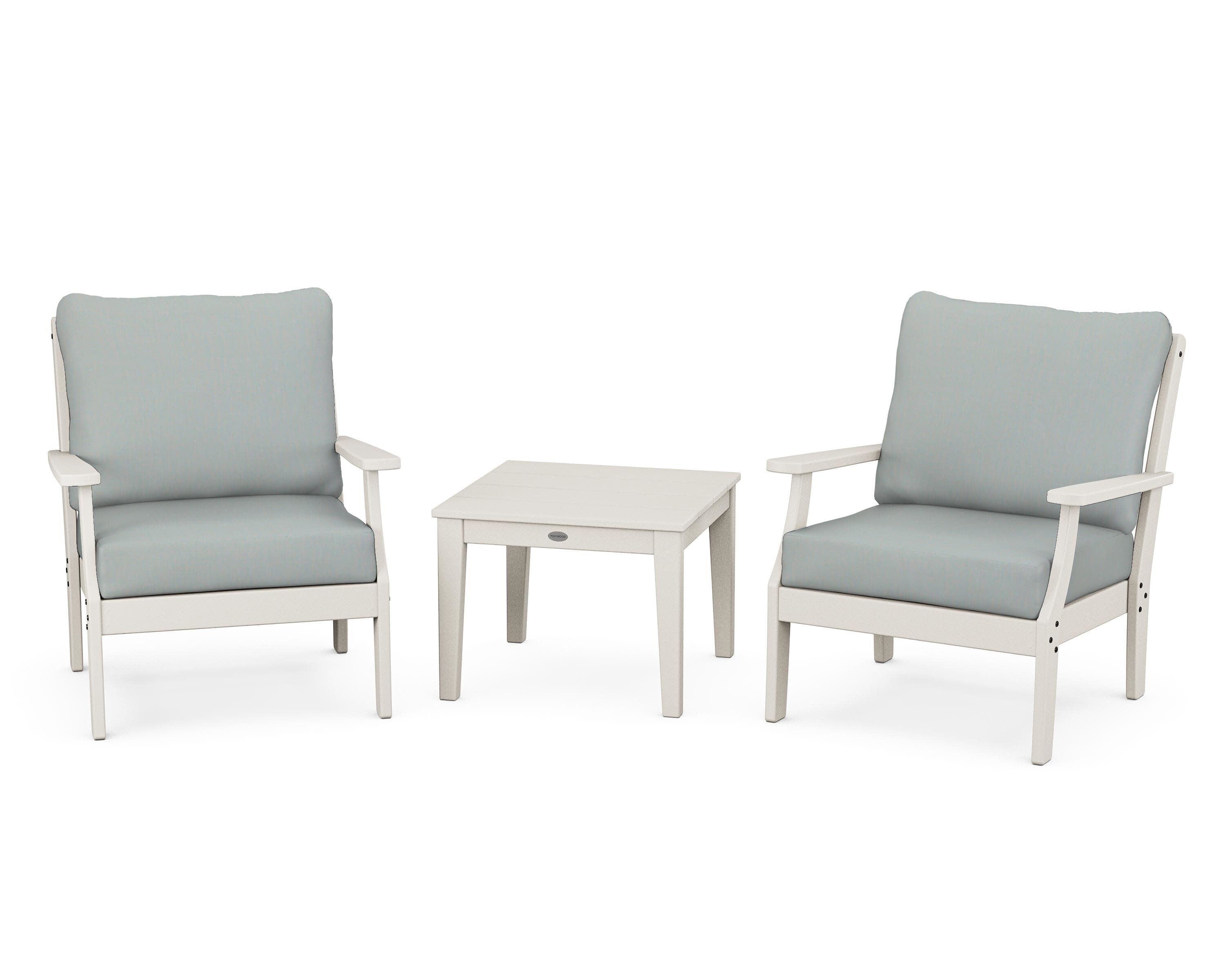 Braxton 3-Piece Deep Seating Set in Sand / Spa