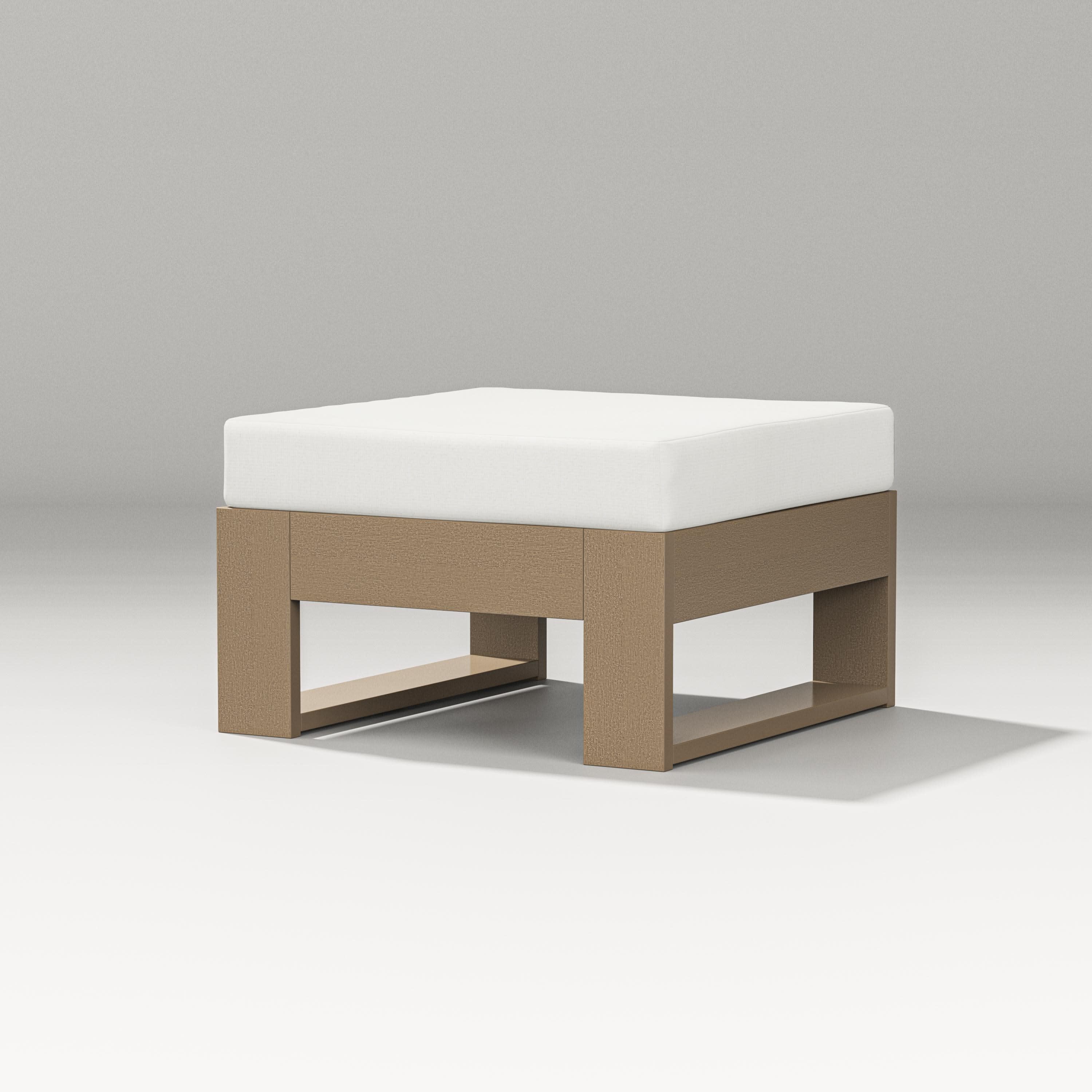 Latitude Lounge Ottoman in Vintage Sahara / Natural Linen
