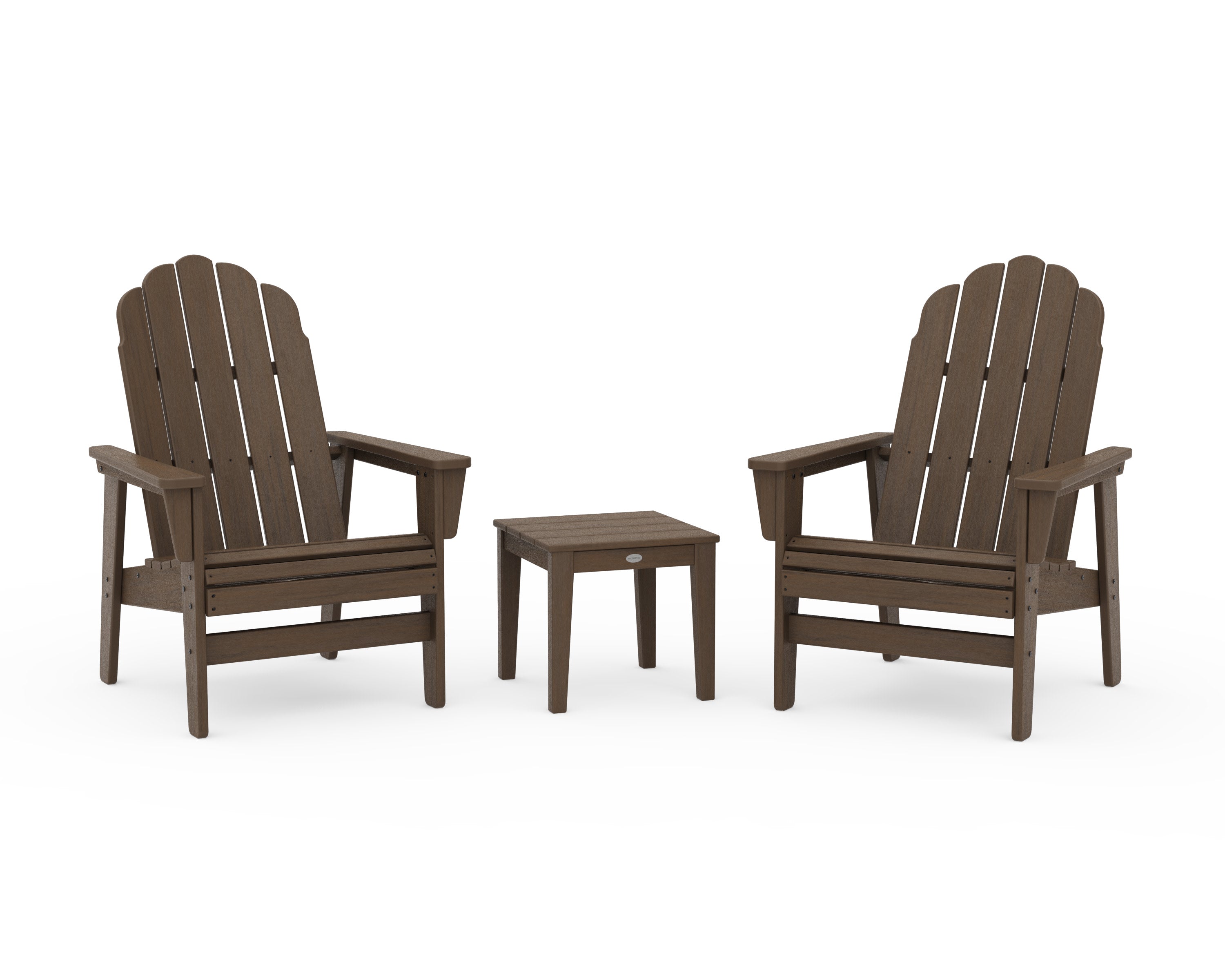 3-Piece Vineyard Grand Upright Adirondack Set in Kona