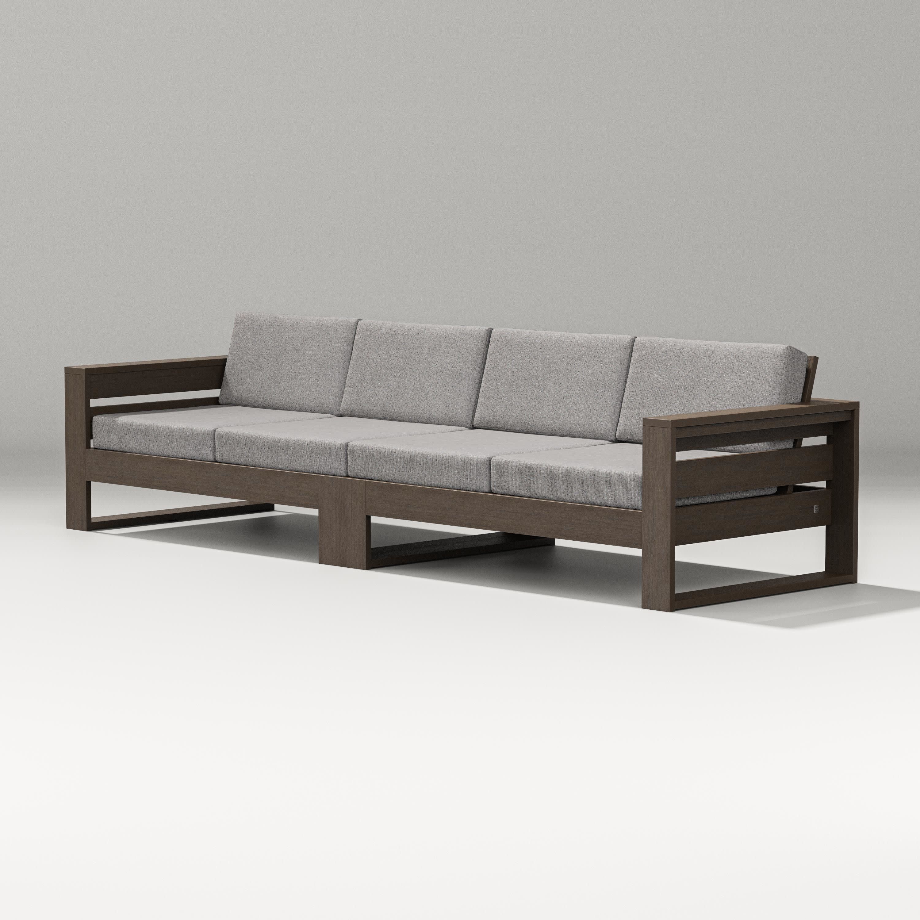 Latitude Straight Sectional in Kona / Grey Mist