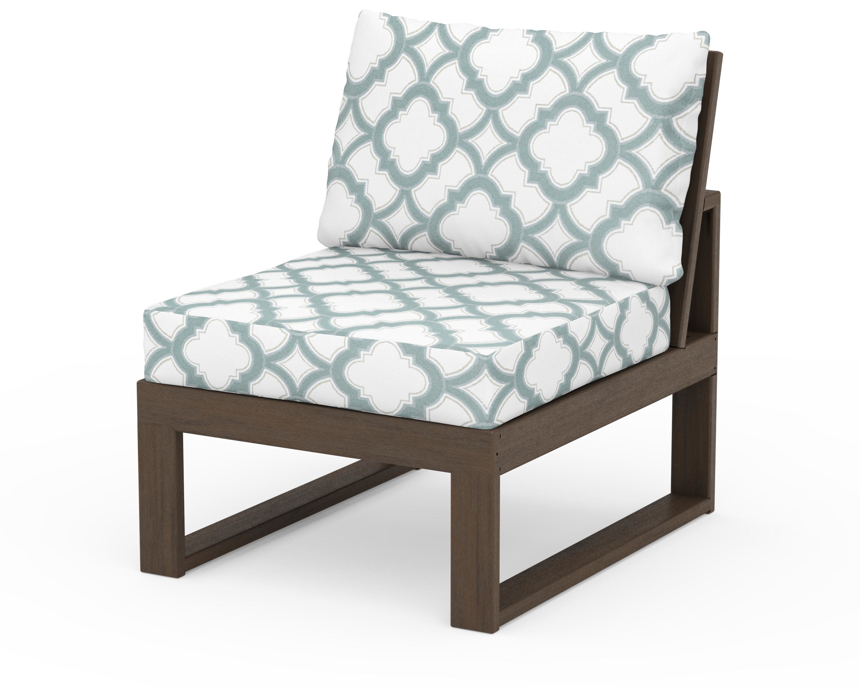 Modular Armless Chair in Kona / Trellis Glacier Spa