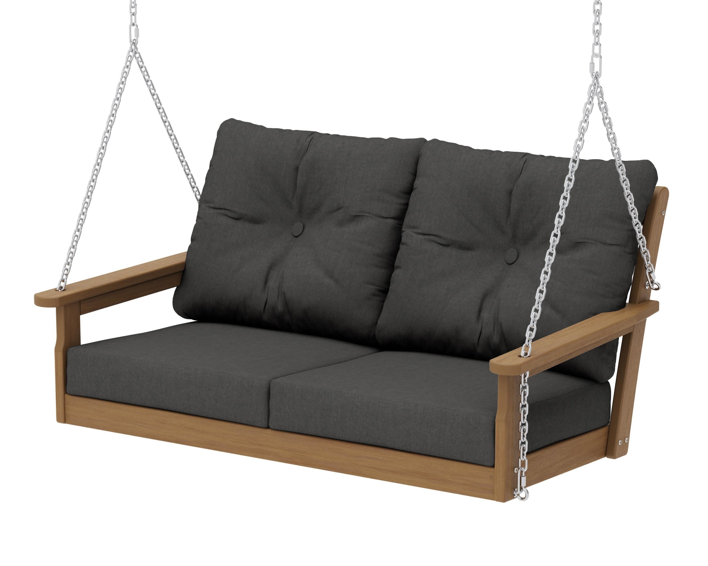 Vineyard Deep Seating Swing in Natural / Spectrum Carbon